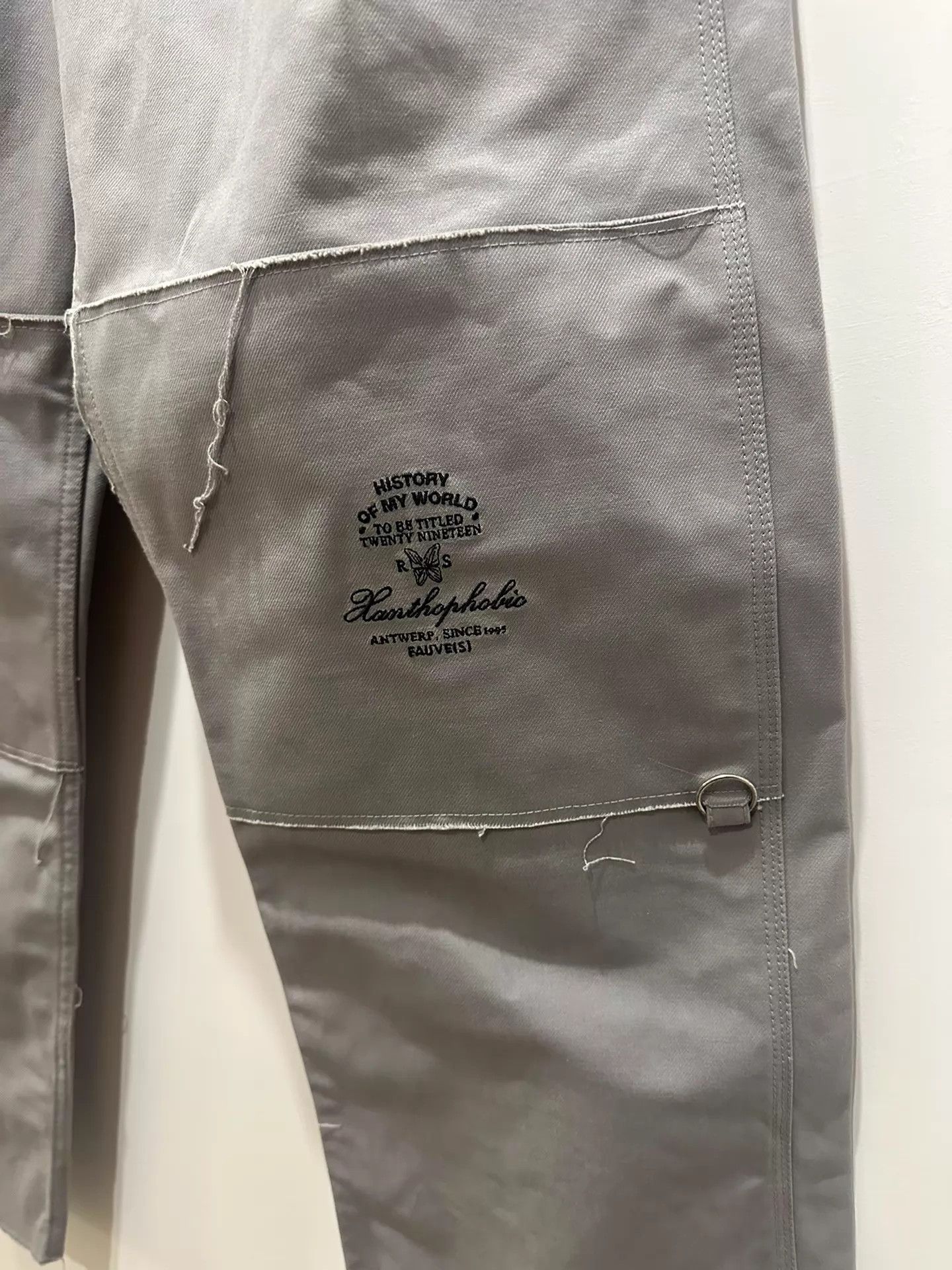 Raf Simons Raf Simons 19aw runway ring detail gray cargo pants Size US 30 / EU 46 - 2 Thumbnail