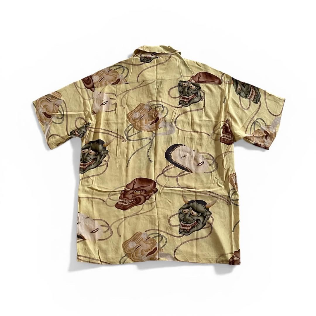 Sun Surf 🔥RARE🔥Sun Surf Noh Mask Hawaiian Aloha Shirt Size US L / EU 52-54 / 3 - 2 Thumbnail