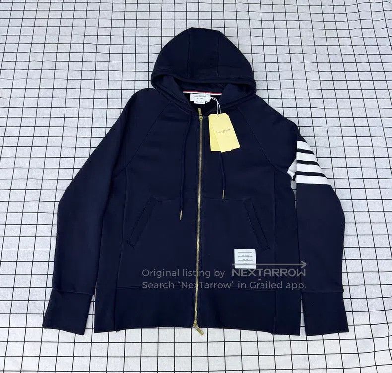 Thom Browne Thom Browne Gray zipper jacket Size US XXL / EU 58 / 5 - 1 Thumbnail