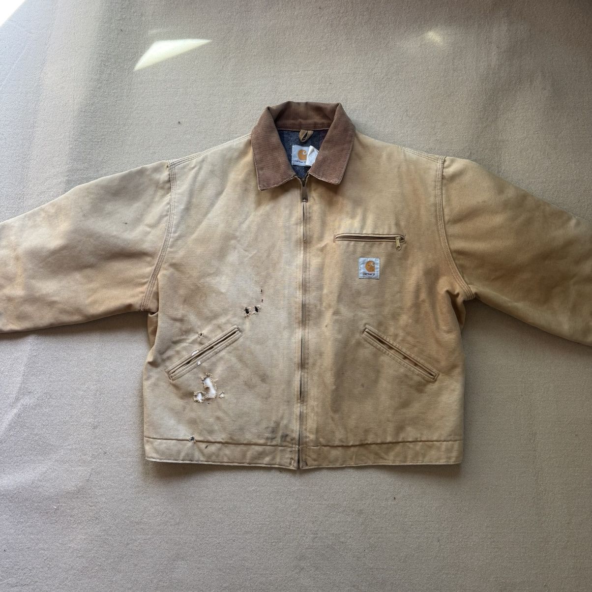 Carhartt Vintage Carhartt J97 Detroit Jacket - Distressed HTB Size US M / EU 48-50 / 2 - 7 Thumbnail