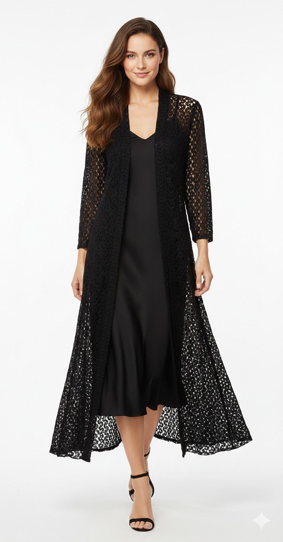 Other Isabel Palucci Crochet Duster Cardigan Romantic Witchcore Size M / US 6-8 / IT 42-44 - 1 Thumbnail