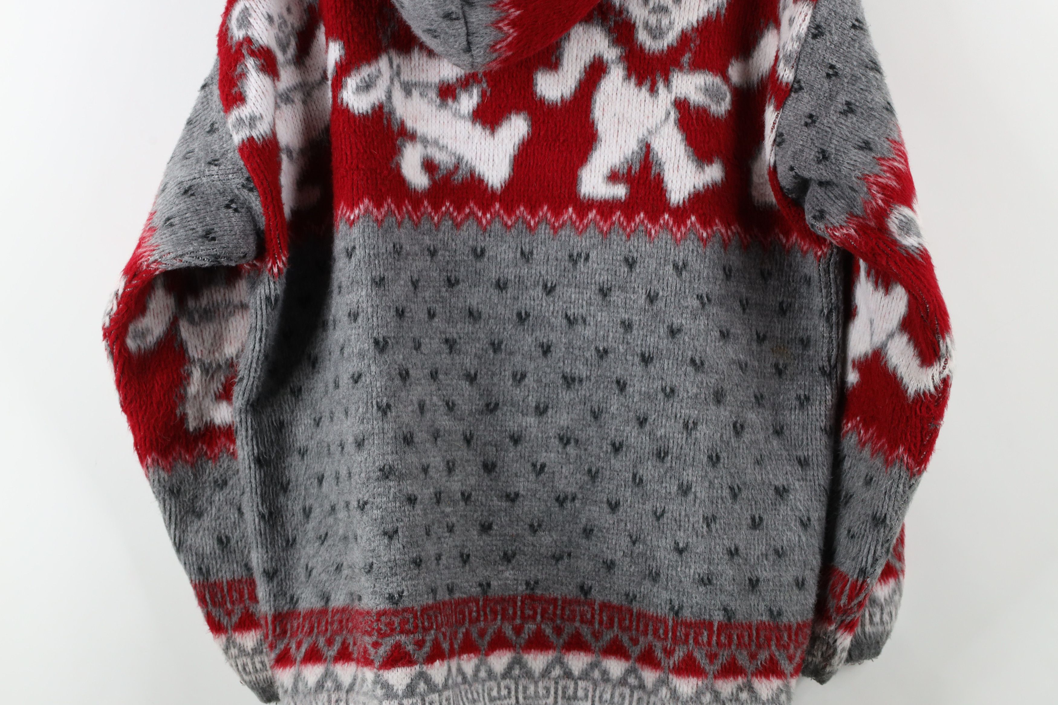 Vintage Vintage Y2K Grateful Bear All Over Print Band Fleece Hoodie Size US M / EU 48-50 / 2 - 15 Thumbnail