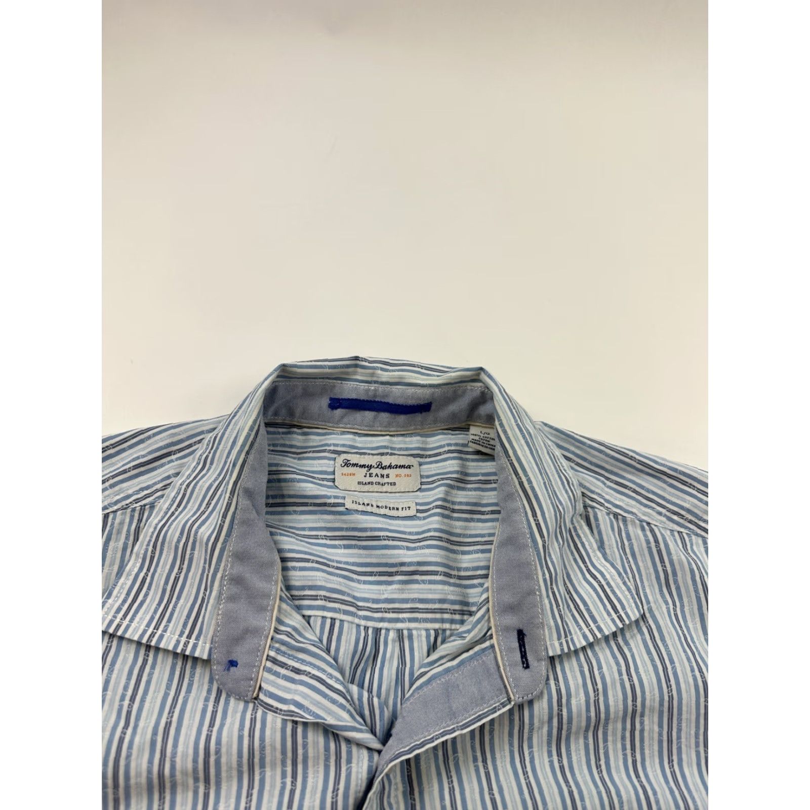 Tommy Bahama Tommy Bahama Button-Up Shirt Men’s Large Striped Long Sleeve Modern Fit Multicolor Tropical L Mens Size US L / EU 52-54 / 3 - 2 Thumbnail