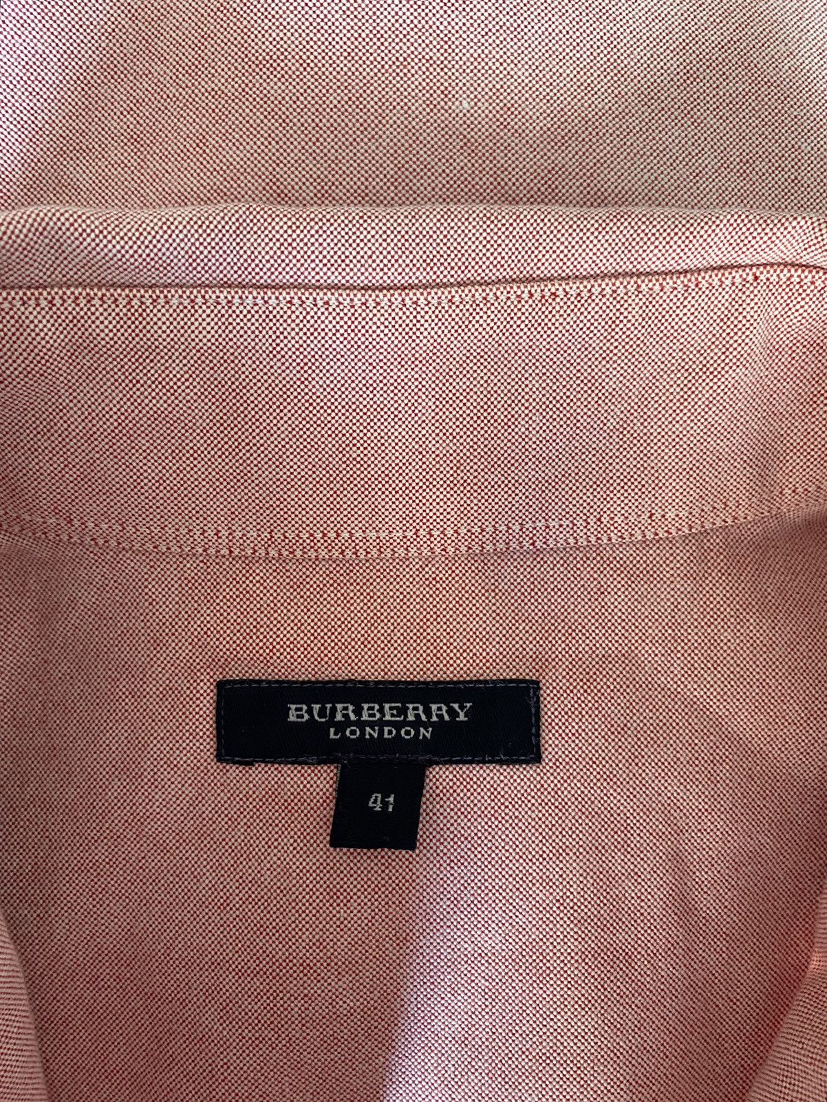 Burberry Burberry Pink Cotton Shirt, Size:41 Size US XL / EU 56 / 4 - 7 Thumbnail