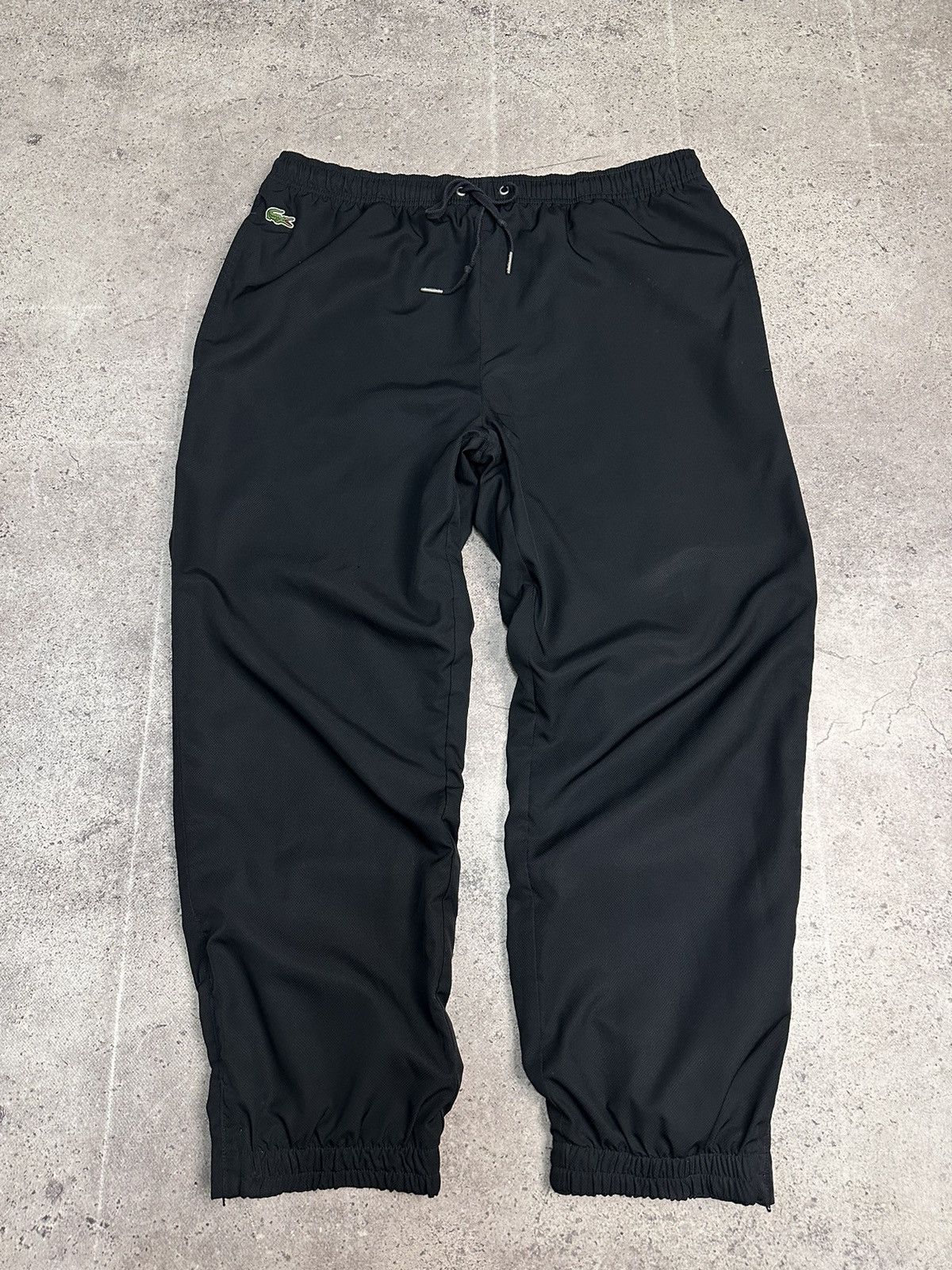 Lacoste Vintage Lacoste black track pants nylon minimal Y2K sport Size US 38 / EU 54 - 2 Thumbnail
