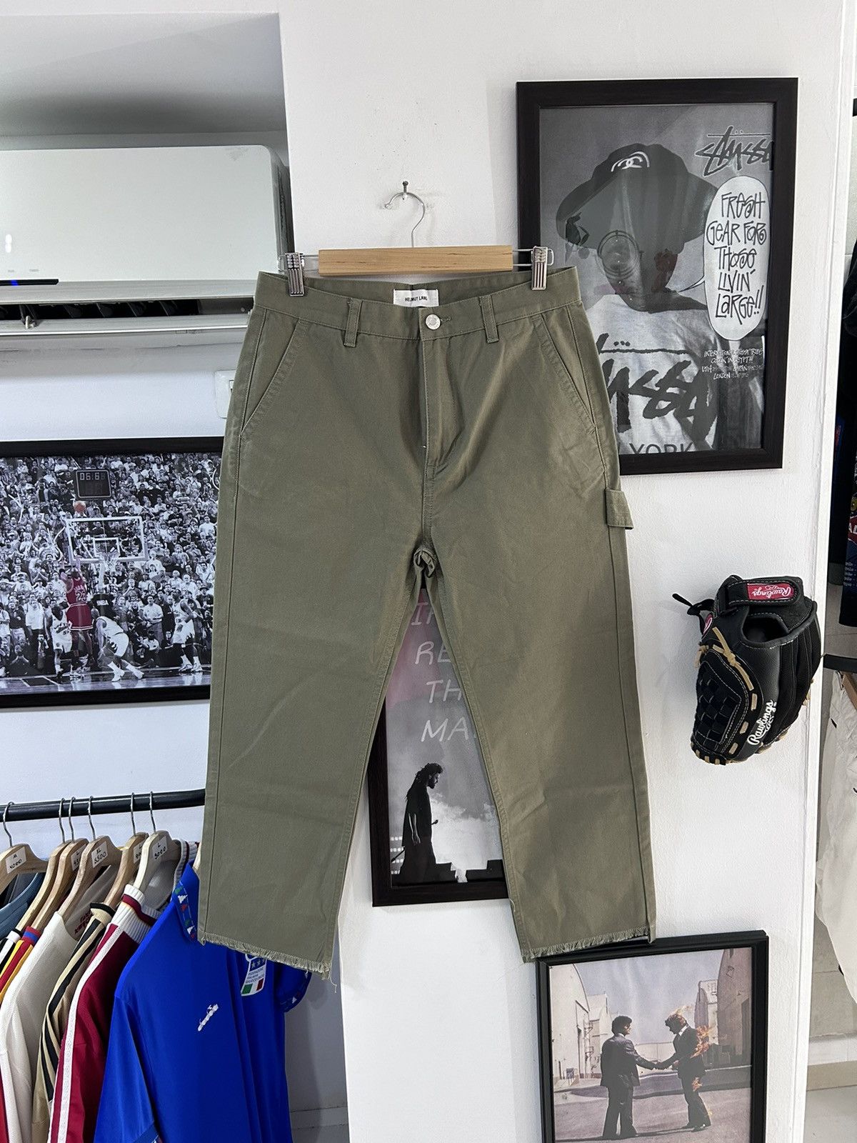 Helmut Lang Helmut Lang Khaki Carpenter pants Size US 31 - 1 Thumbnail