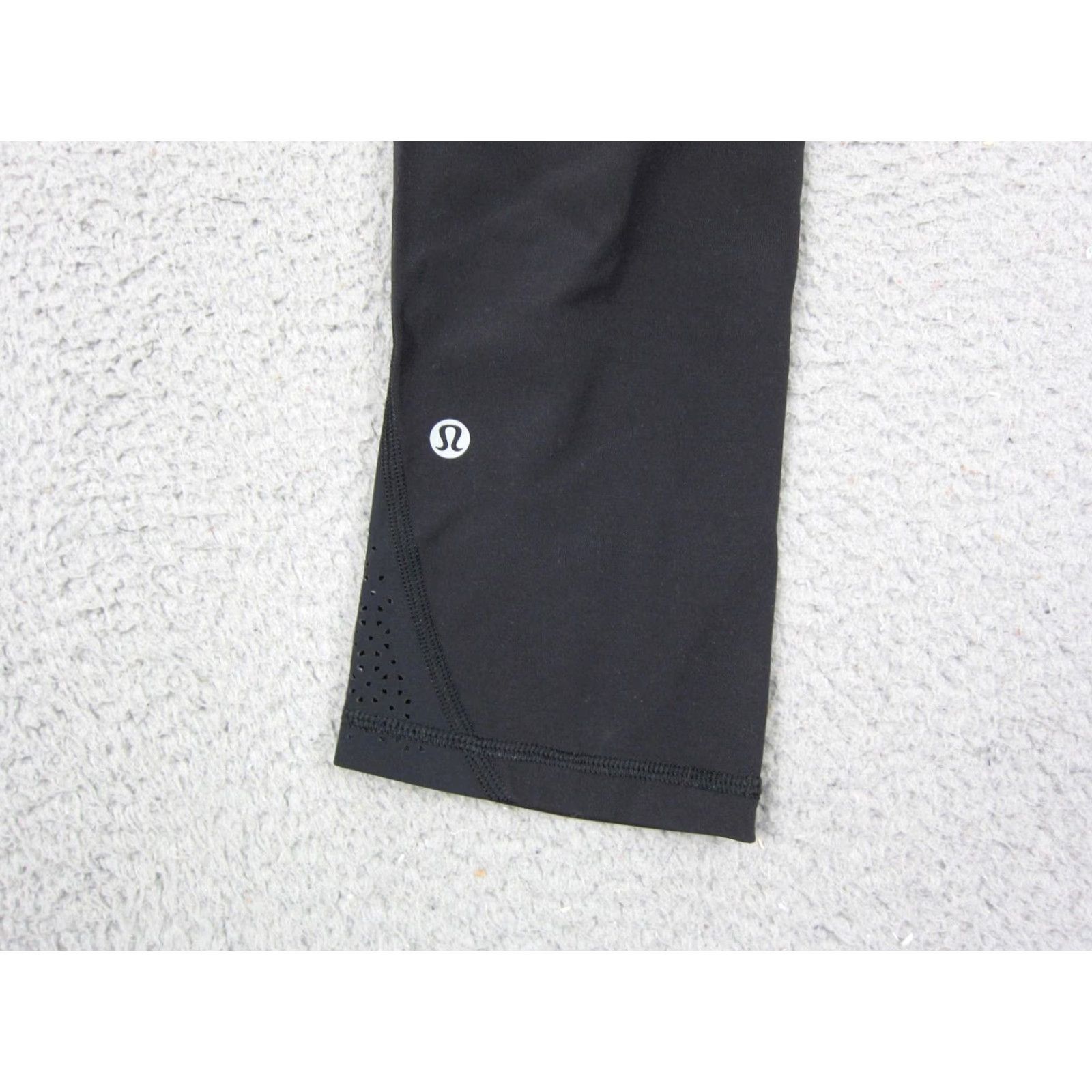Lululemon Lululemon Wunder Under Leggings Womens 4 Black Cropped 19" Skinny Inseam 19 in Activewear Yoga Gym Stretch Size 27" / US 4 / IT 40 - 2 Thumbnail