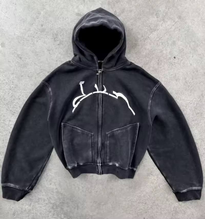 Japanese Brand × Vintage zippered hooded sweatshirt Size US L / EU 52-54 / 3 - 2 Thumbnail
