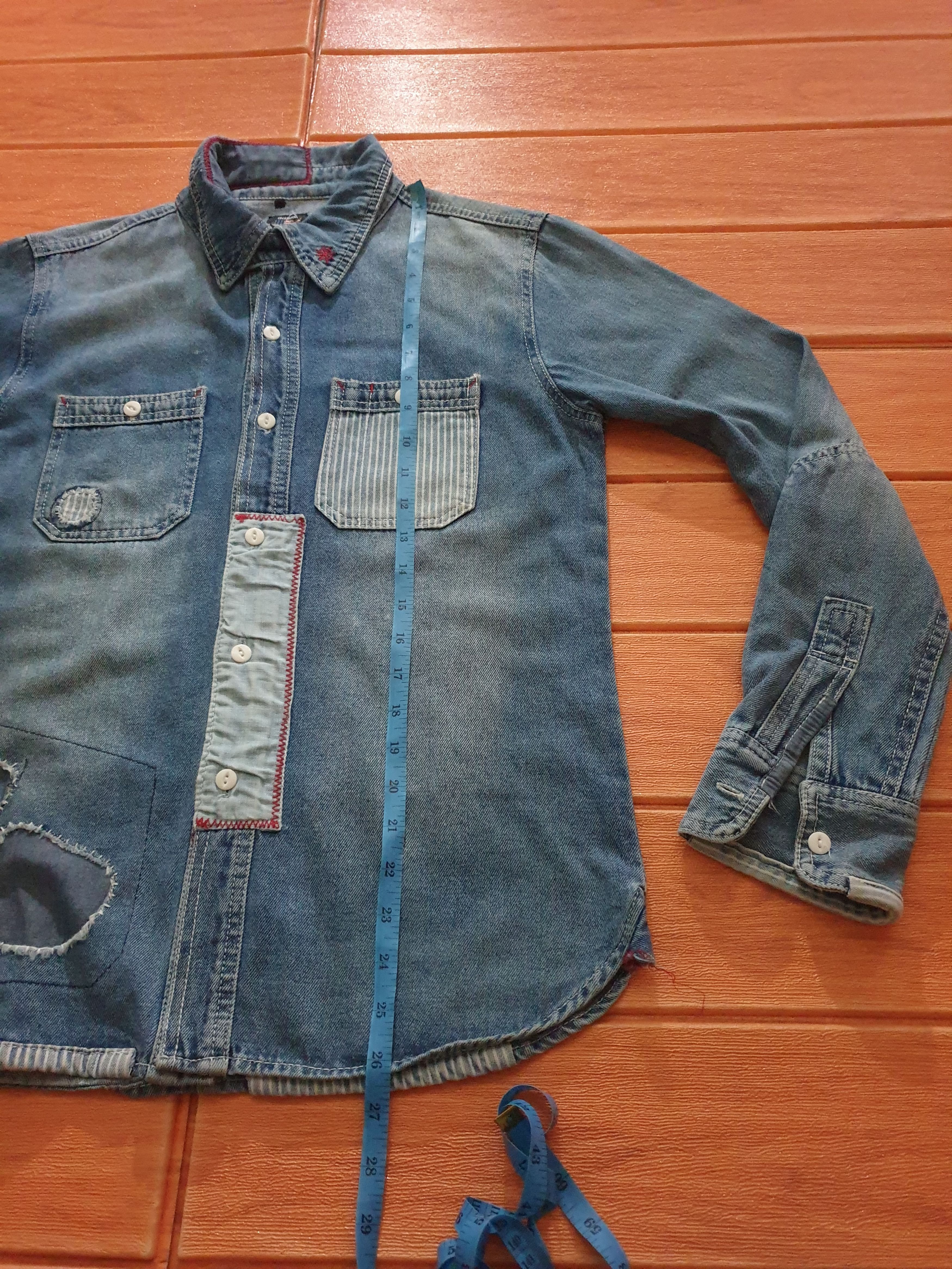PPFM 💥BONDS PEACE Shashiko Chambray shirt Size US S / EU 44-46 / 1 - 7 Thumbnail