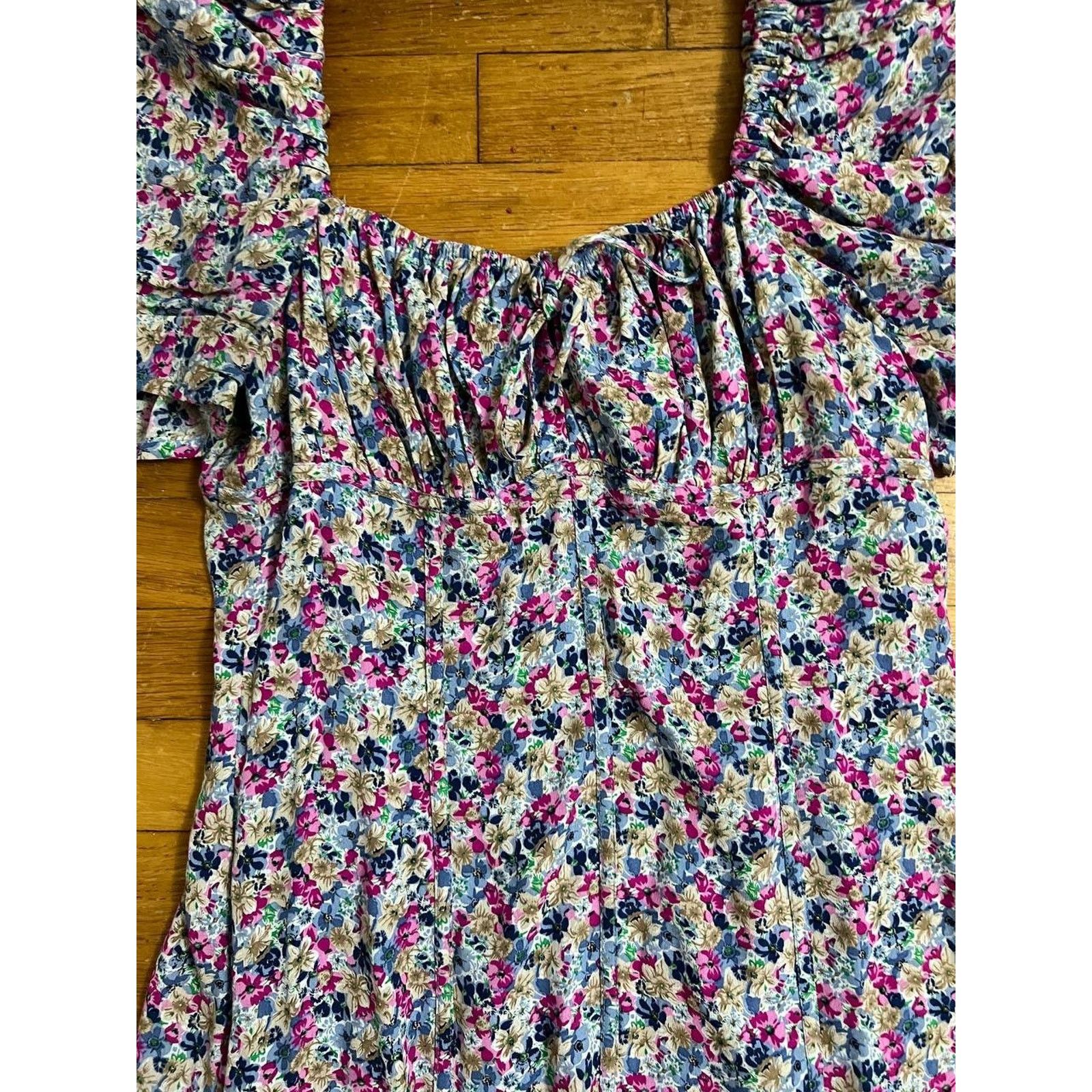 ASTR The Label ASTR the Label Babydoll Mini dress Floral M A001568 Size M / US 6-8 / IT 42-44 - 3 Thumbnail