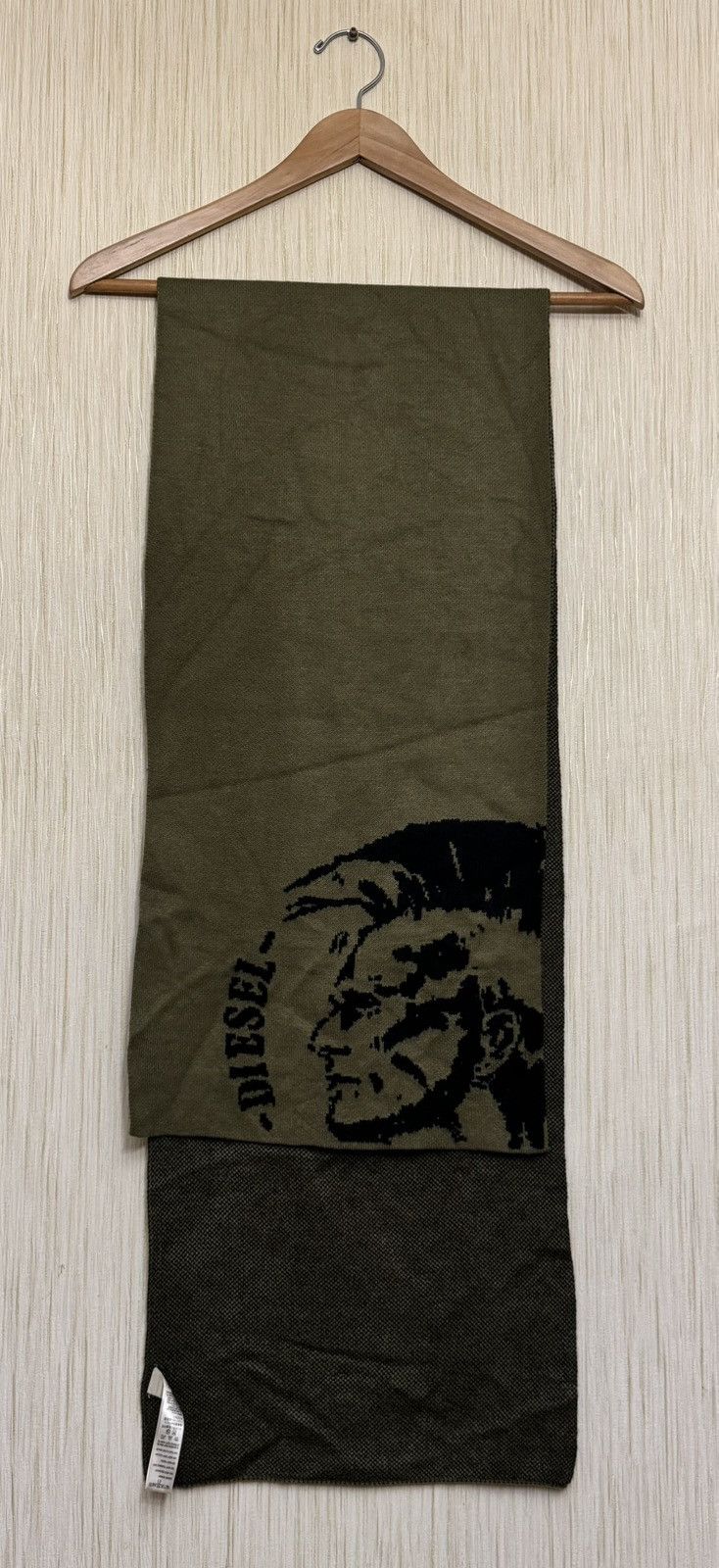 Diesel × Vintage Diesel big logo scarf wrap Y2K vintage Size ONE SIZE - 7 Thumbnail