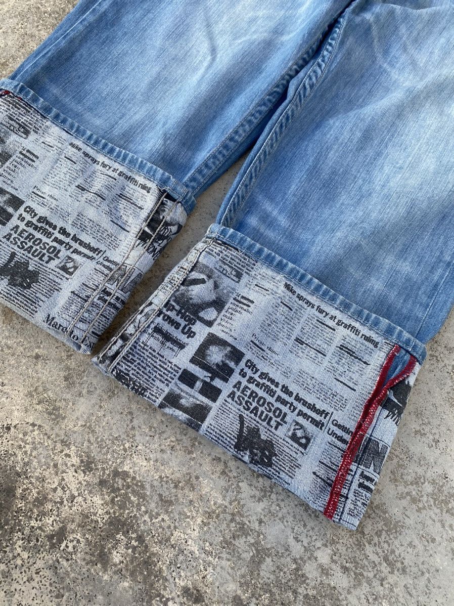 Ecko Unltd. 2000s Ecko Unlimited y2k Baggy Jeans Jnco Styled Size US 38 / EU 54 - 7 Thumbnail