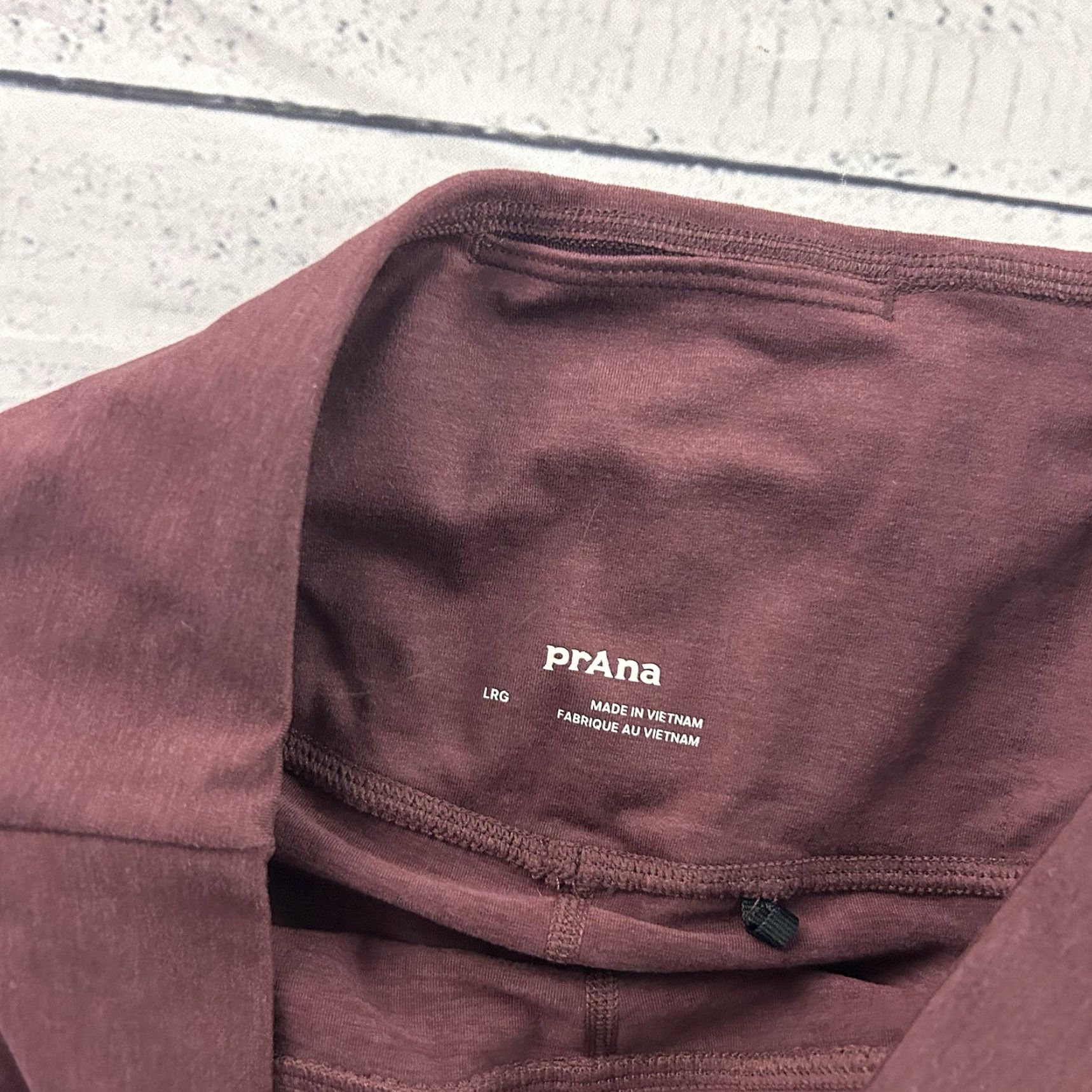Prana Prana Women's Heavana Pocket Leggings Women's Large Maroon Red Leggings Pockets Activewear Compression Size 36" / US 14 / IT 50 - 4 Thumbnail