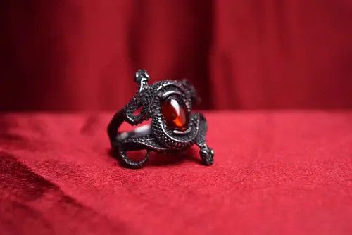 Jewelry Snake Rare Jewelry Rings Open Size Chrome Ring (Size 7-13) Size ONE SIZE - 4 Thumbnail