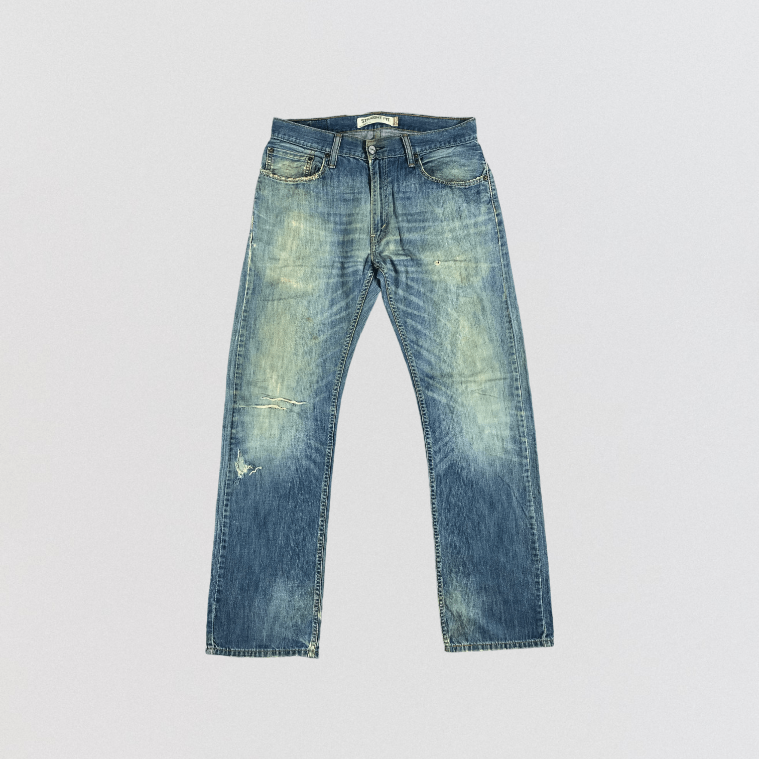 Levi's × Vintage Vintage Ripped Levis 505 Jeans-JM2475 Size US 34 / EU 50 - 1 Thumbnail