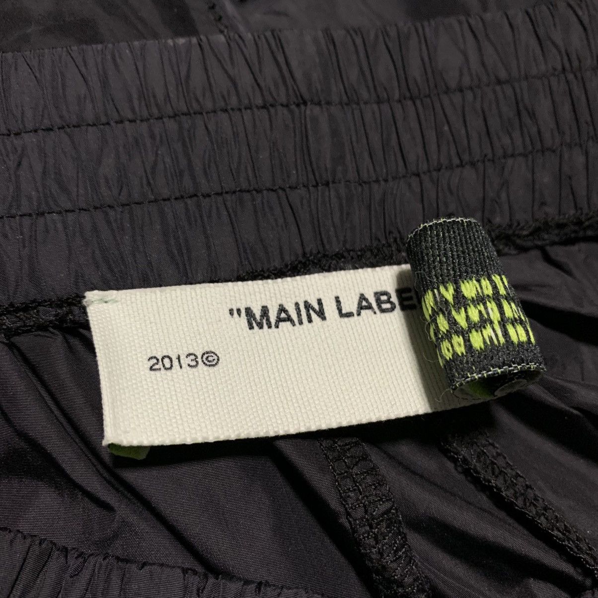 Off-White Off White Small Track Pants Bottoms Black Nylon Virgil Abloh Size US 30 / EU 46 - 8 Thumbnail