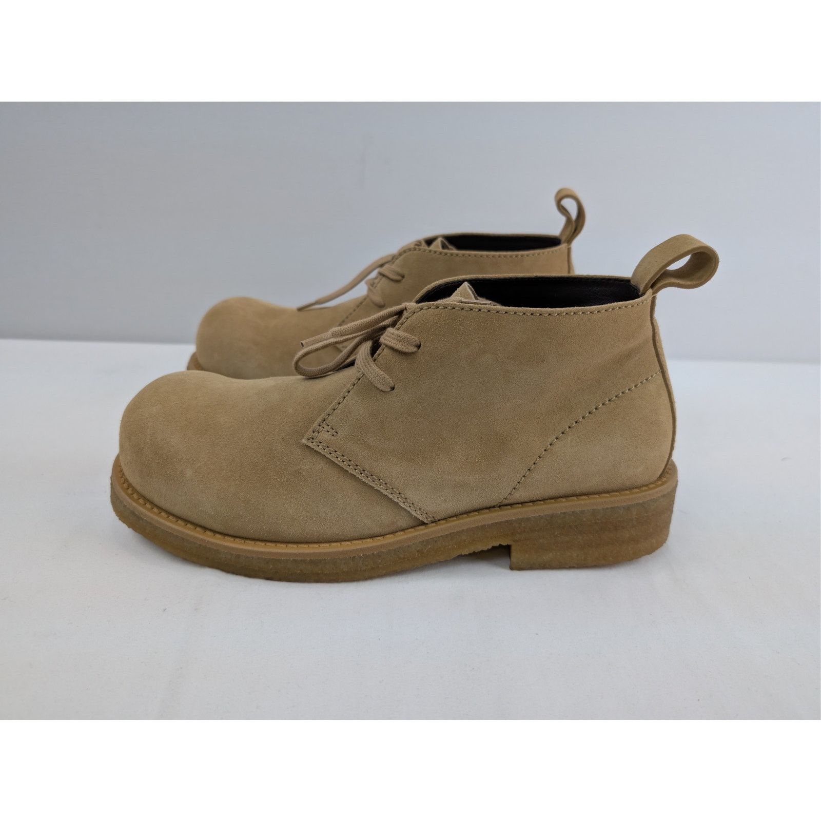 Bottega Veneta o1rshd1 Deep NuBuck Helium Ankle Boot in Camel Size US 10 / EU 43 - 9 Thumbnail