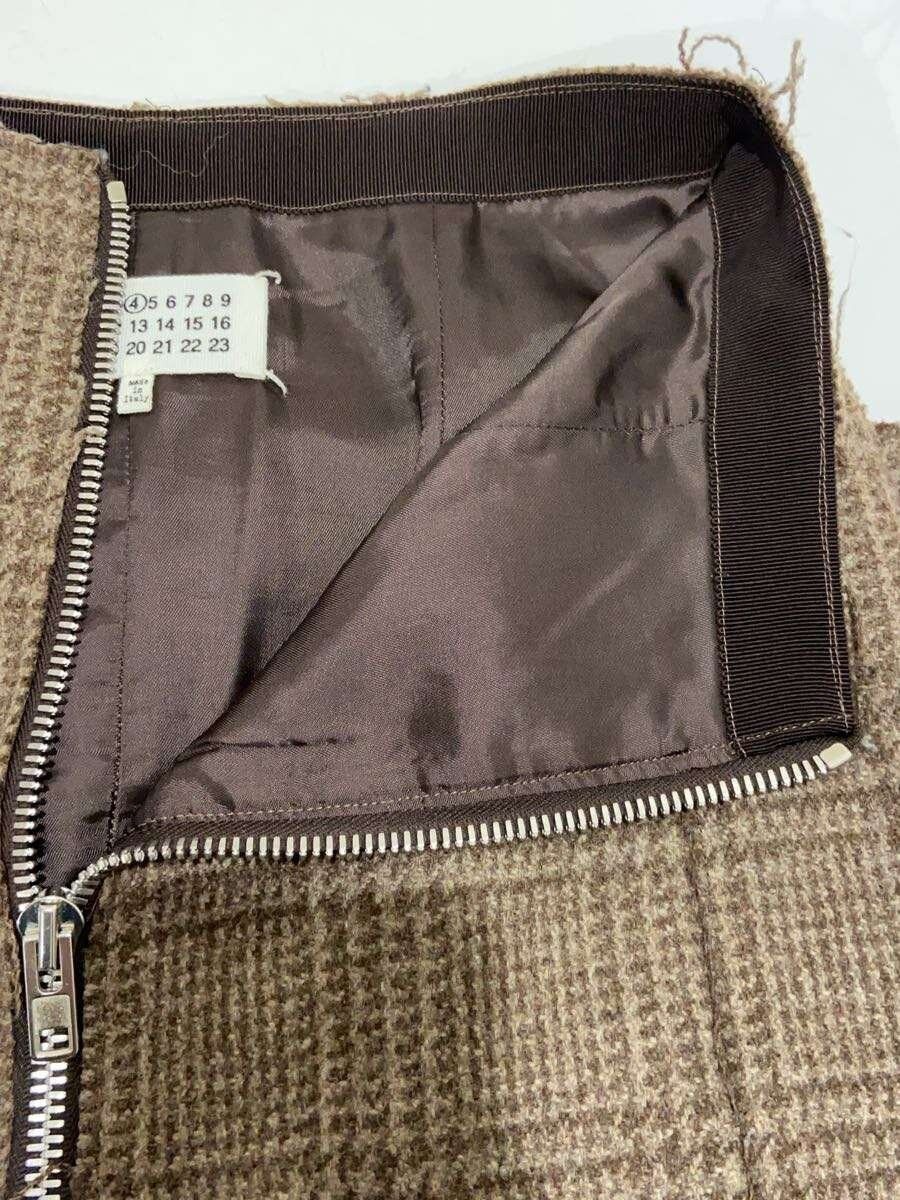 Maison Margiela Check Pattern Wool Zip Skirt Size 26" / US 2 / IT 38 - 3 Thumbnail