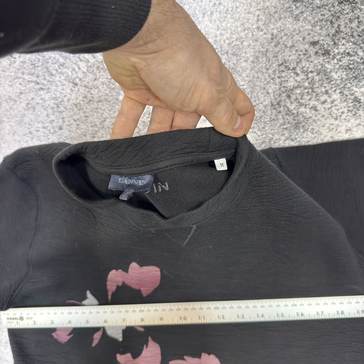 Lanvin Lanvin Mens Black Sweatshirt M size Size US M / EU 48-50 / 2 - 13 Thumbnail