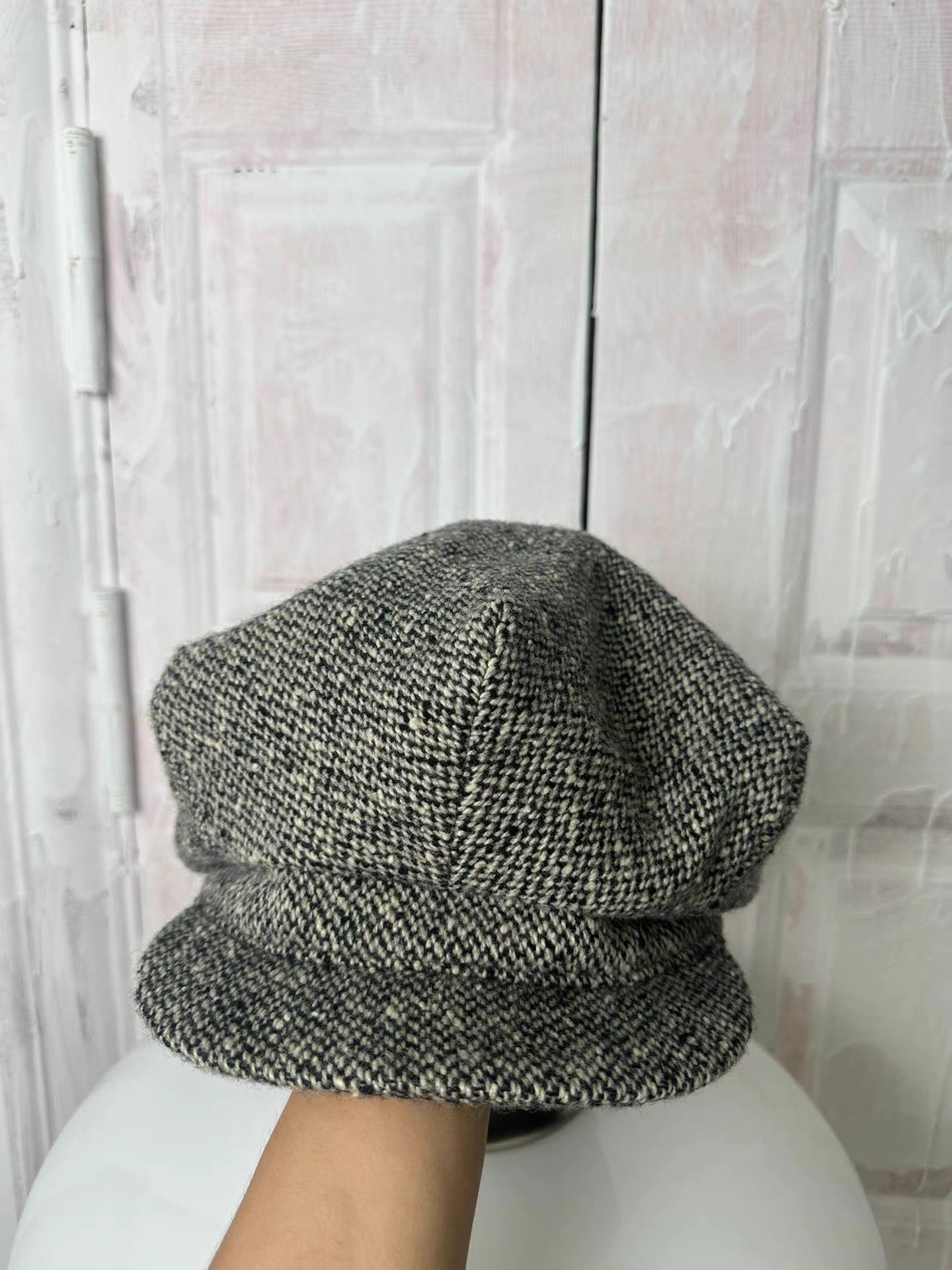 Yohji Yamamoto Yohji Yamamoto Snowflake Print Newsboy Cap K20 Size ONE SIZE - 2 Thumbnail