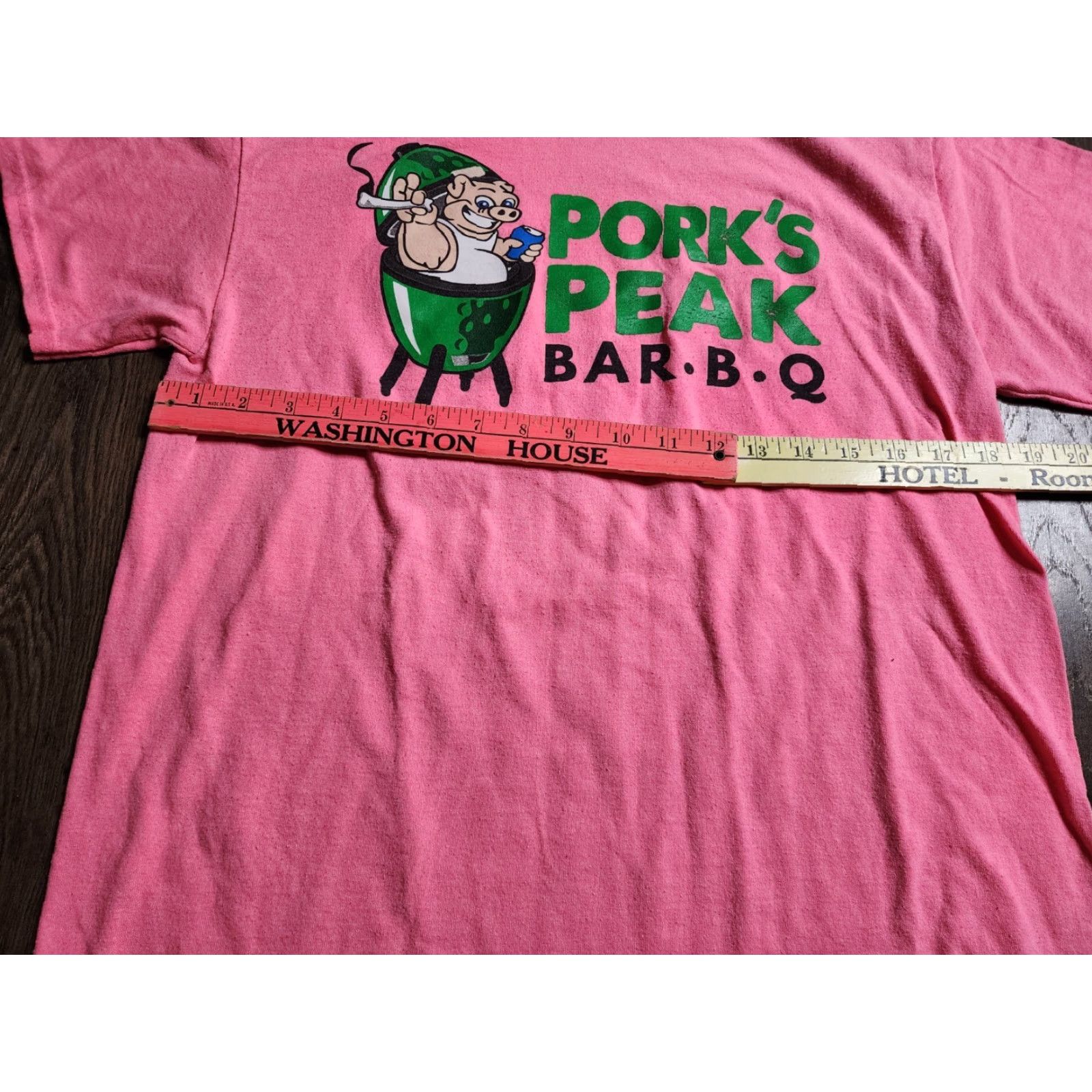 Gildan Gildan Funny BBQ T-Shirt Adult Medium Pink Double-Sided Graphic Tee Food & Drink Theme Mens Size US M / EU 48-50 / 2 - 3 Thumbnail