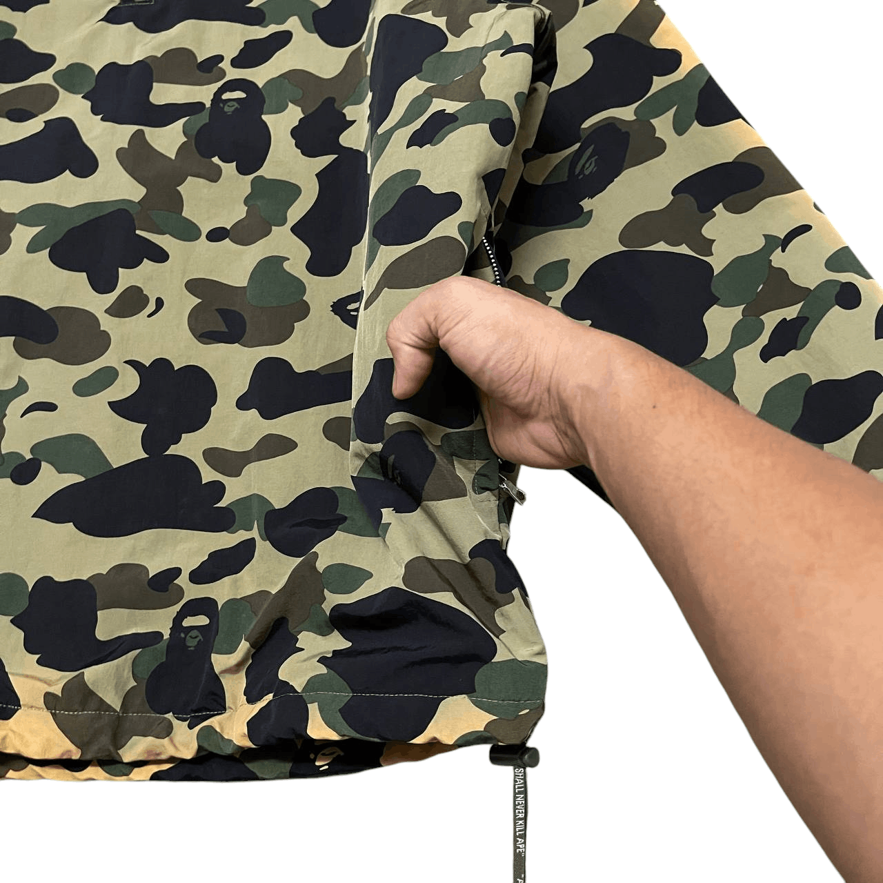 Bape Bape 1st Green Camo Half Zip Pullover Jacket Size US M / EU 48-50 / 2 - 6 Thumbnail