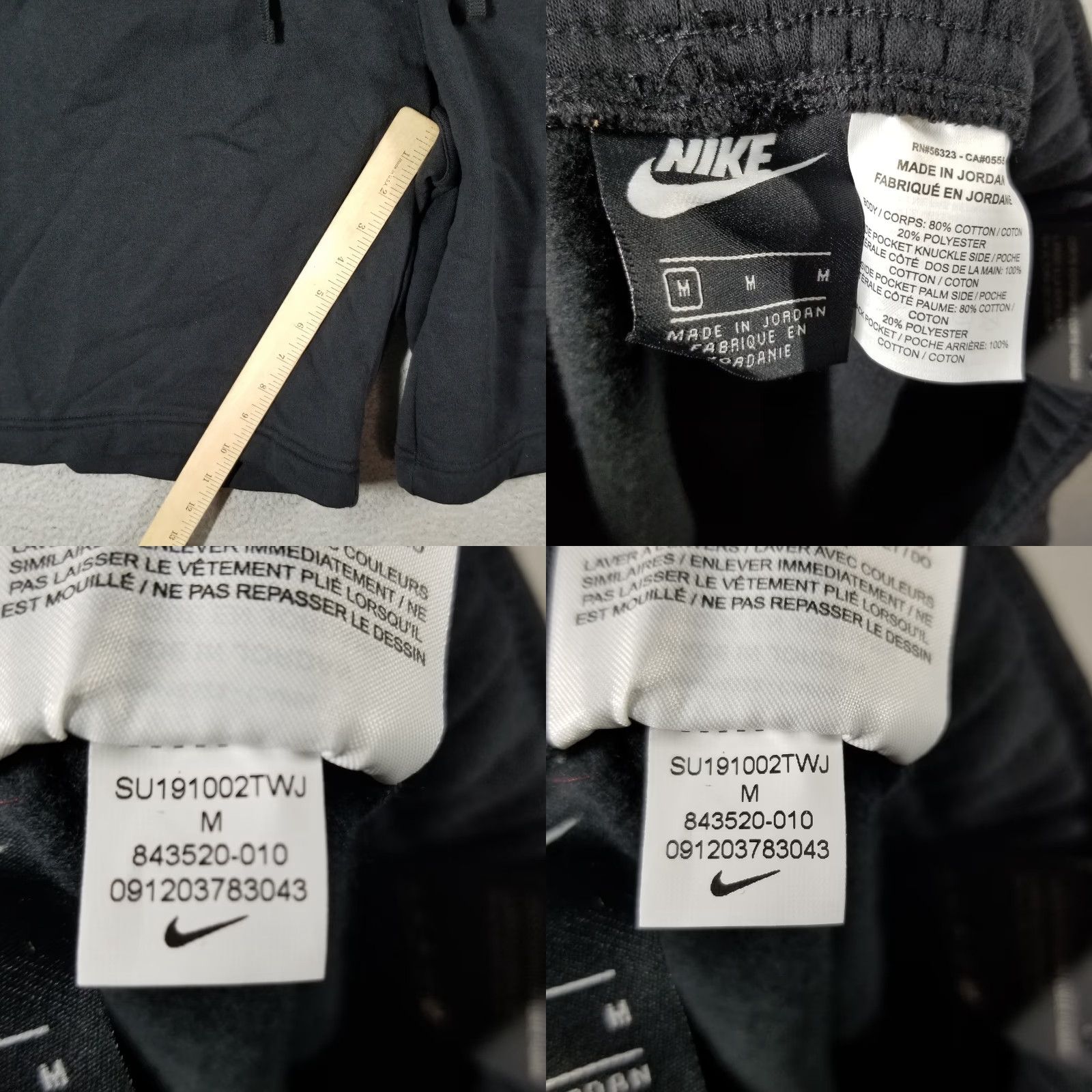 Nike Nike Sportswear Club Fleece Shorts Mens Medium Black 843520 010 New Size US 31 - 8 Thumbnail