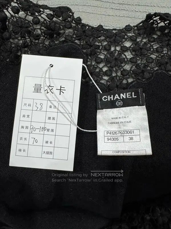 Chanel Chanel Black Cotton Women's T-Shirt . Size S / US 4 / IT 40 - 4 Thumbnail