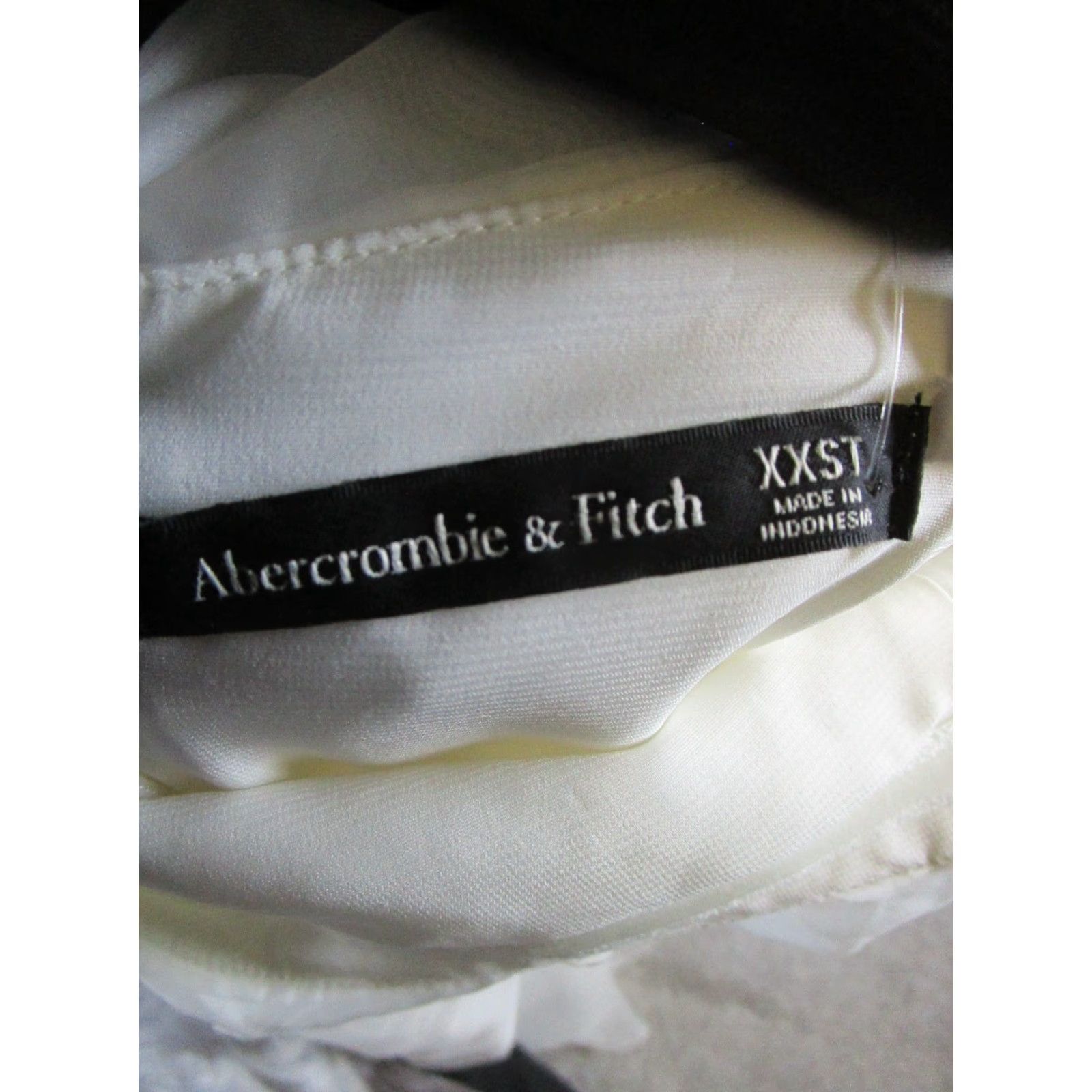 Abercrombie & Fitch Abercrombie & Fitch Dress Womens XXS Tall White Tulle Size XXS / US 00 / IT 34 - 3 Thumbnail