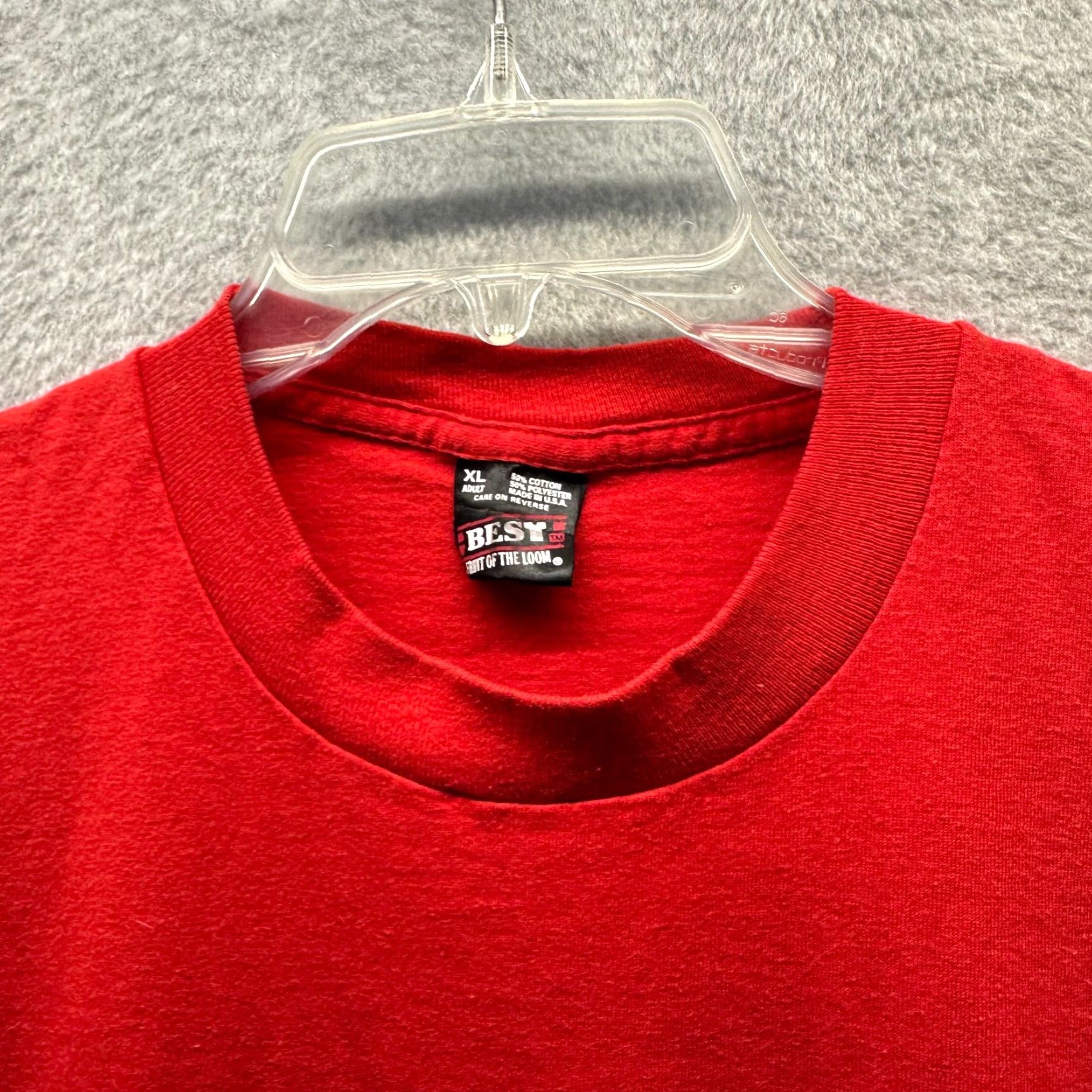 Fruit Of The Loom VINTAGE Fruit of the Loom Boy Scouts Shirt Mens XL Red 80s Classic School T-Shirt Short Sleeve Crew Neck Cotton Jersey Made in USA Size US XL / EU 56 / 4 - 4 Thumbnail
