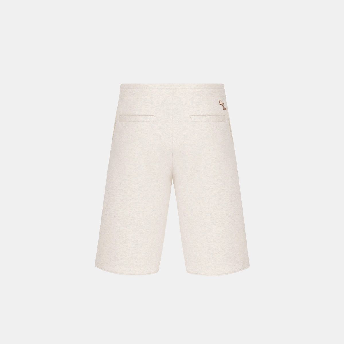 o1bcso1str0225 Tears Track Shorts in Ecru