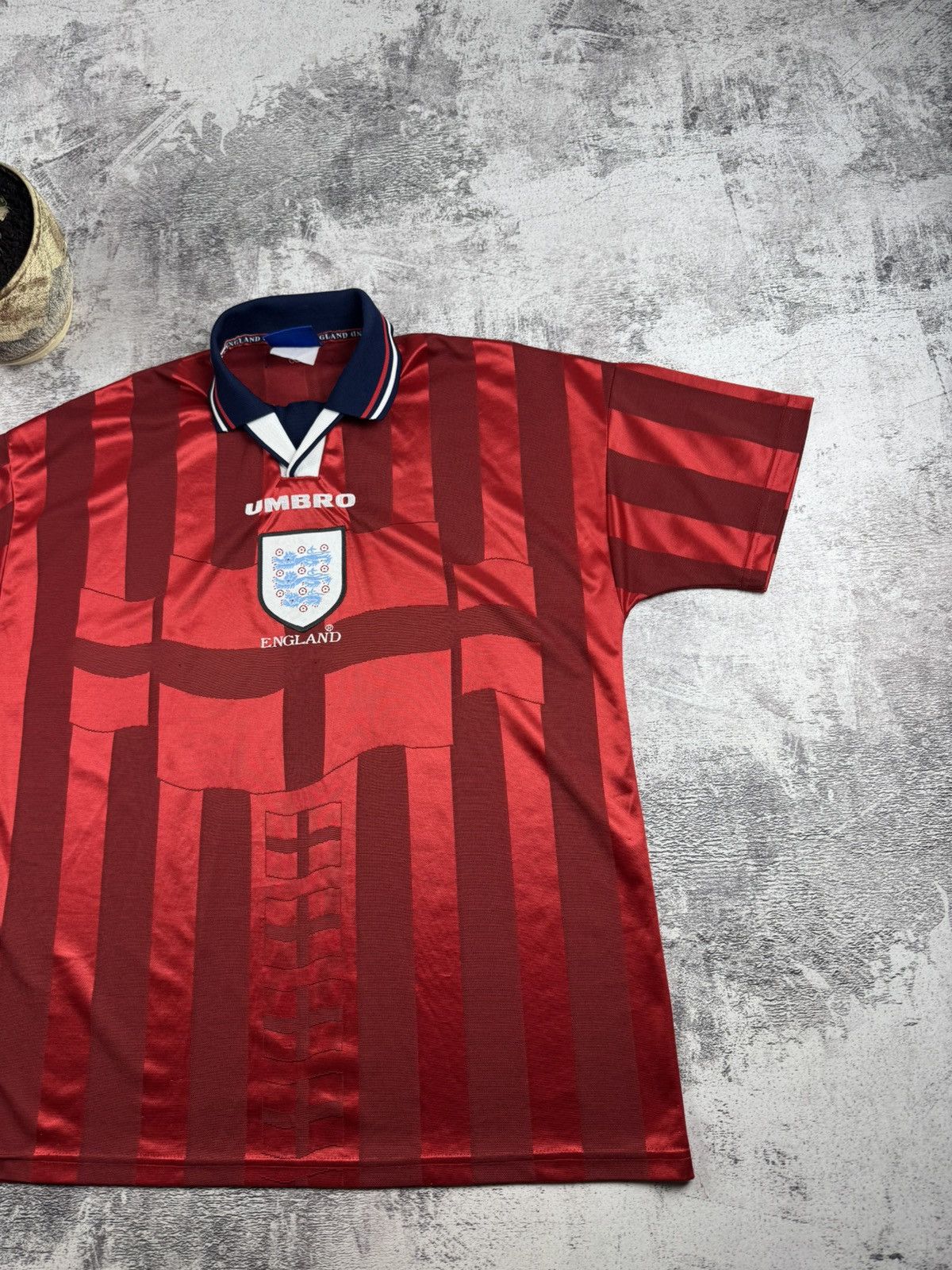 Other England 1997 1998 National Vintage Away Umbro Soccer Football T Shirt Jersey Tee Size US XL / EU 56 / 4 - 3 Thumbnail