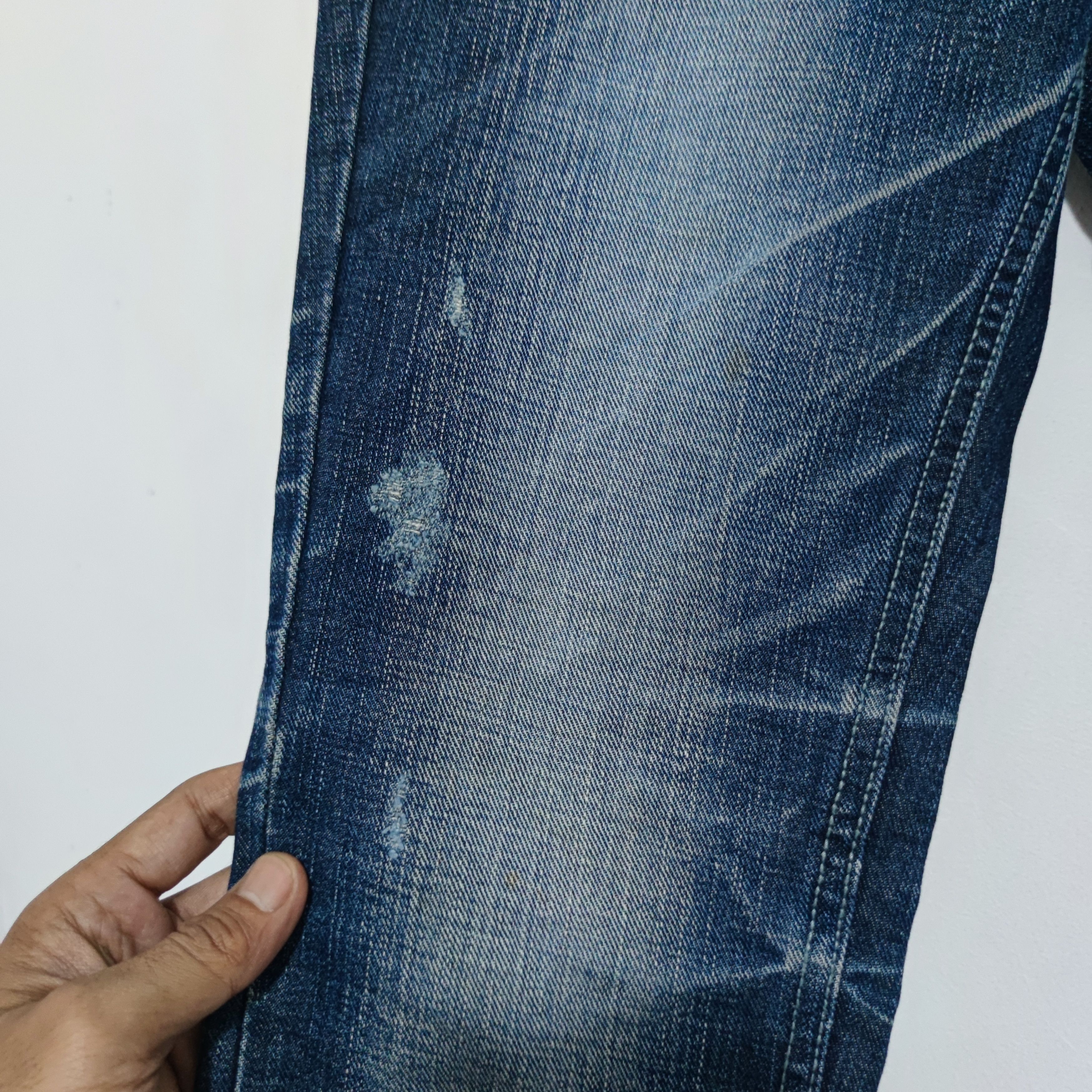 CABANE de ZUCCa × Japanese Brand Distresed Denim Pants Cabane De ZUCCA Size US 31 - 5 Thumbnail