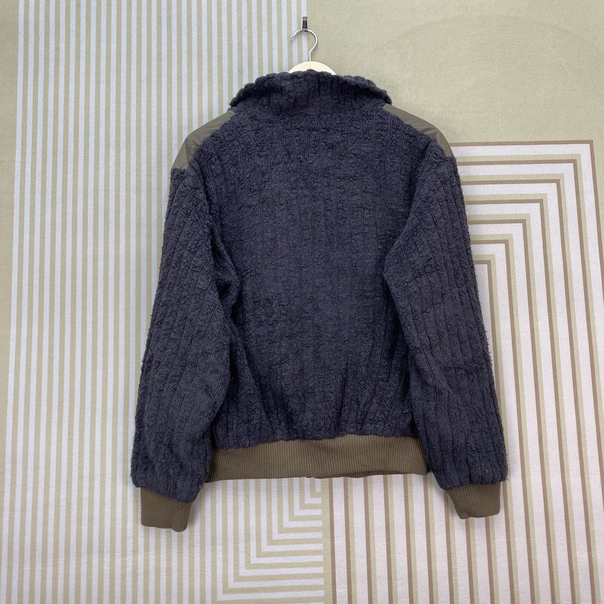 Descente 🫶Vintage Decente Bomber Nylon Knit Sleeve Jacket Size US M / EU 48-50 / 2 - 2 Thumbnail