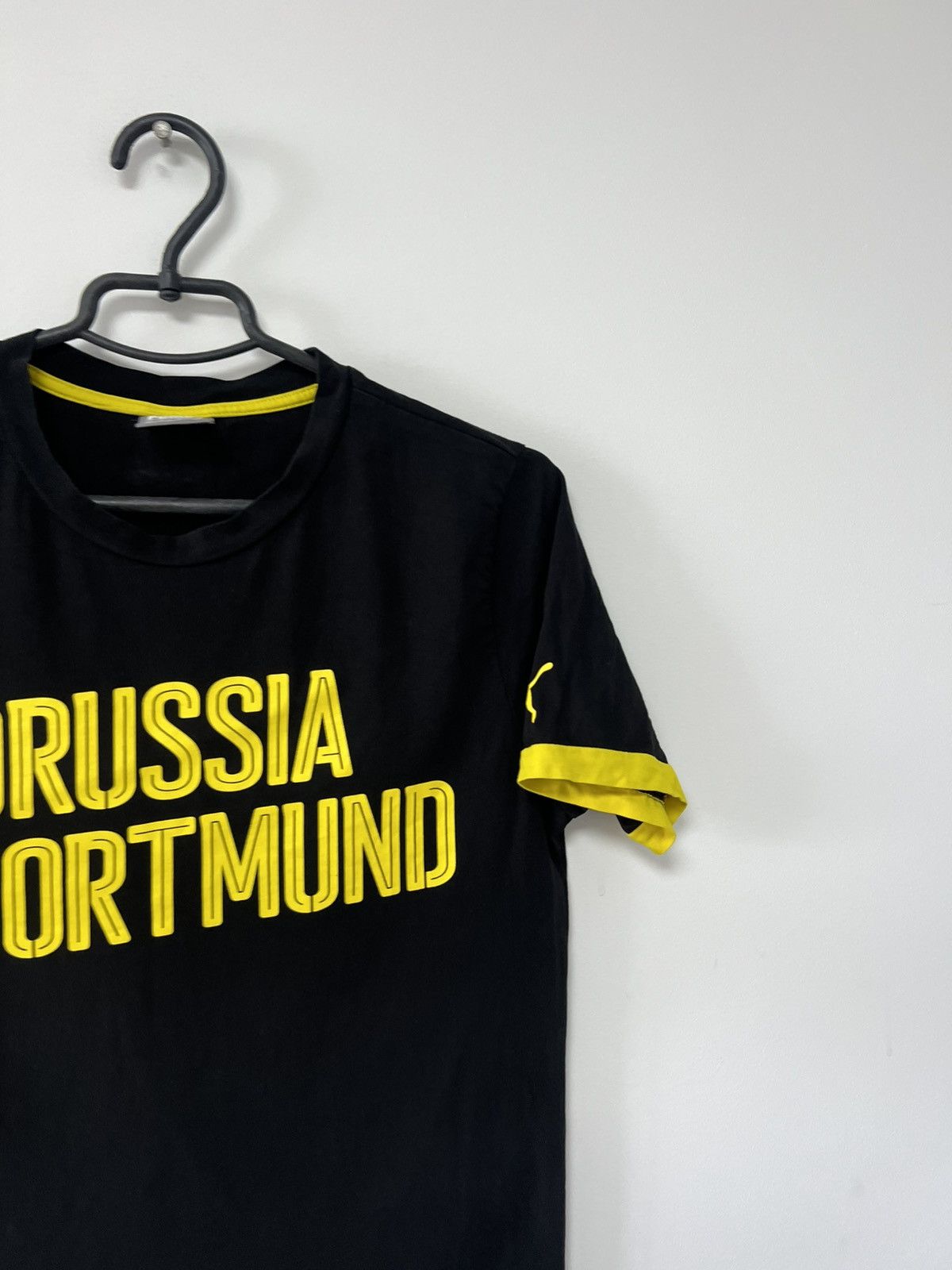 Puma Borussia Dortmund Training T shirt Cotton BVB Puma Black S Size US S / EU 44-46 / 1 - 11 Thumbnail