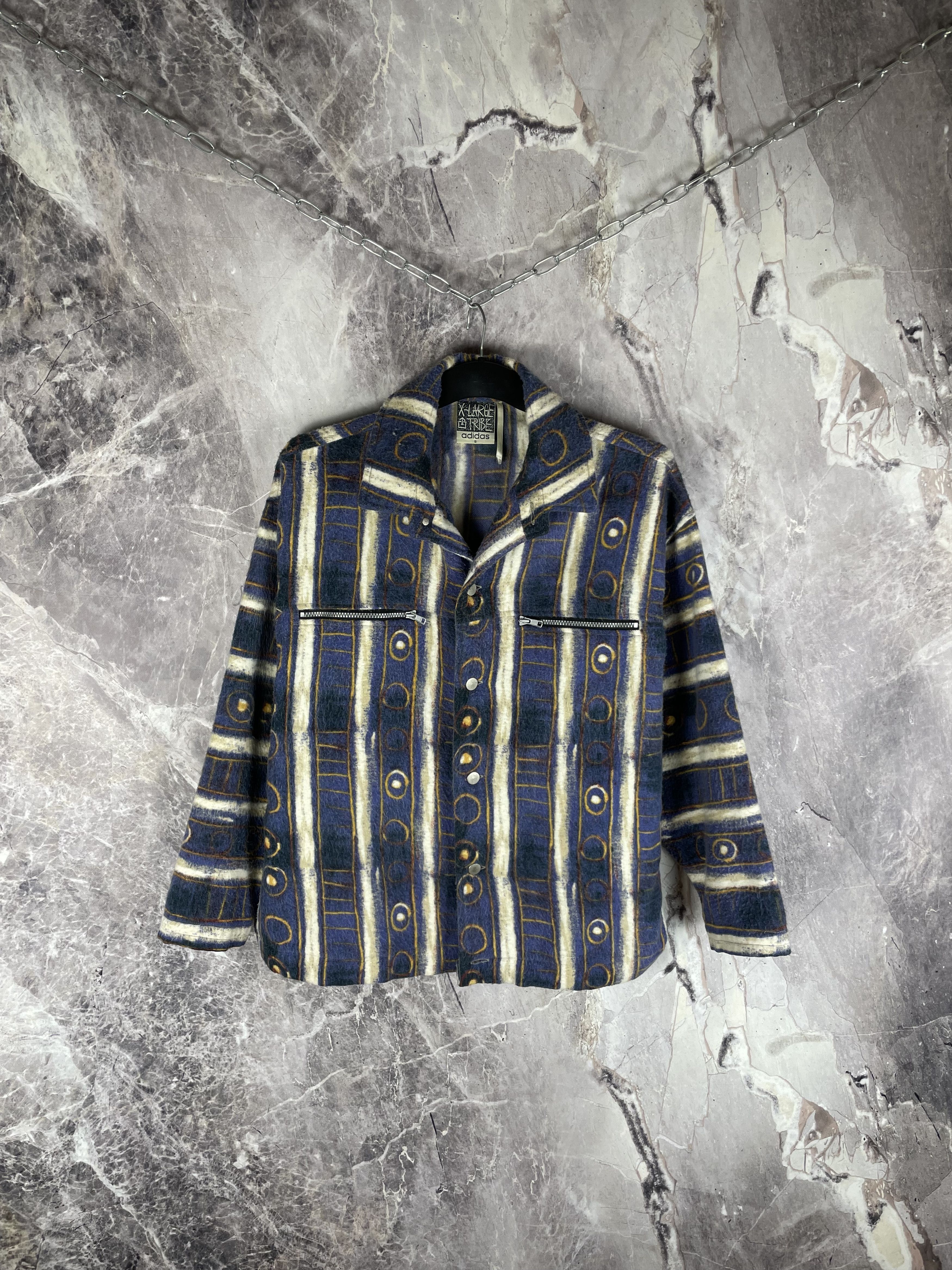Adidas Adidas X-Large Tribe Woven Rugged Flannel Overshirt Size US S / EU 44-46 / 1 - 1 Thumbnail