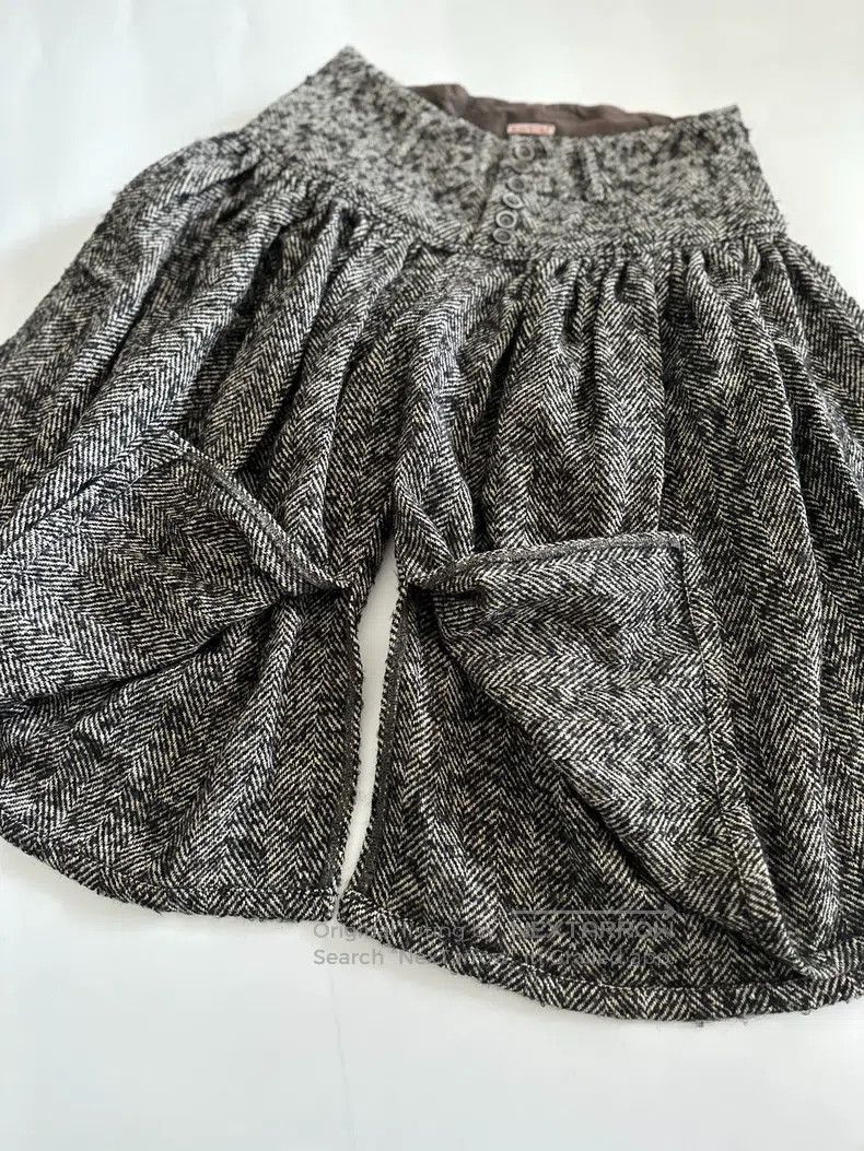 Kapital Kapital Black and gray wool blend low-waisted skirt pants Size 42" / US 20 - 7 Thumbnail