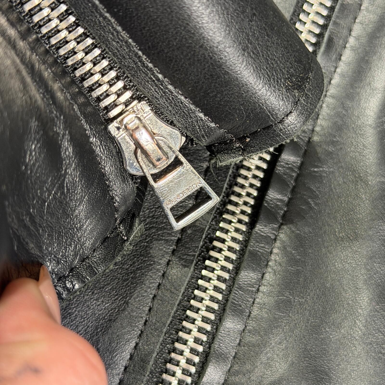 JW Anderson JW Anderson Drawstring Leather Biker Jacket Size US S / EU 44-46 / 1 - 5 Thumbnail