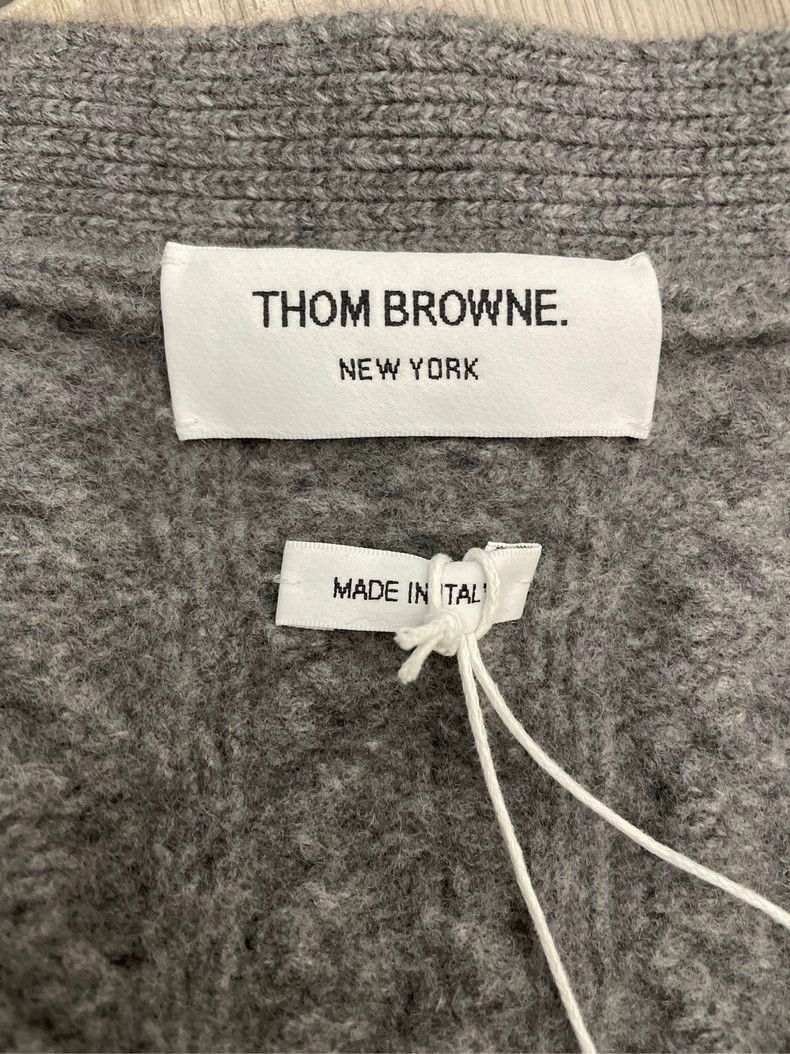 Thom Browne Thom Browne Gray cuff color stripe backpack wool cardigan j Size US XS / EU 42 / 0 - 5 Thumbnail