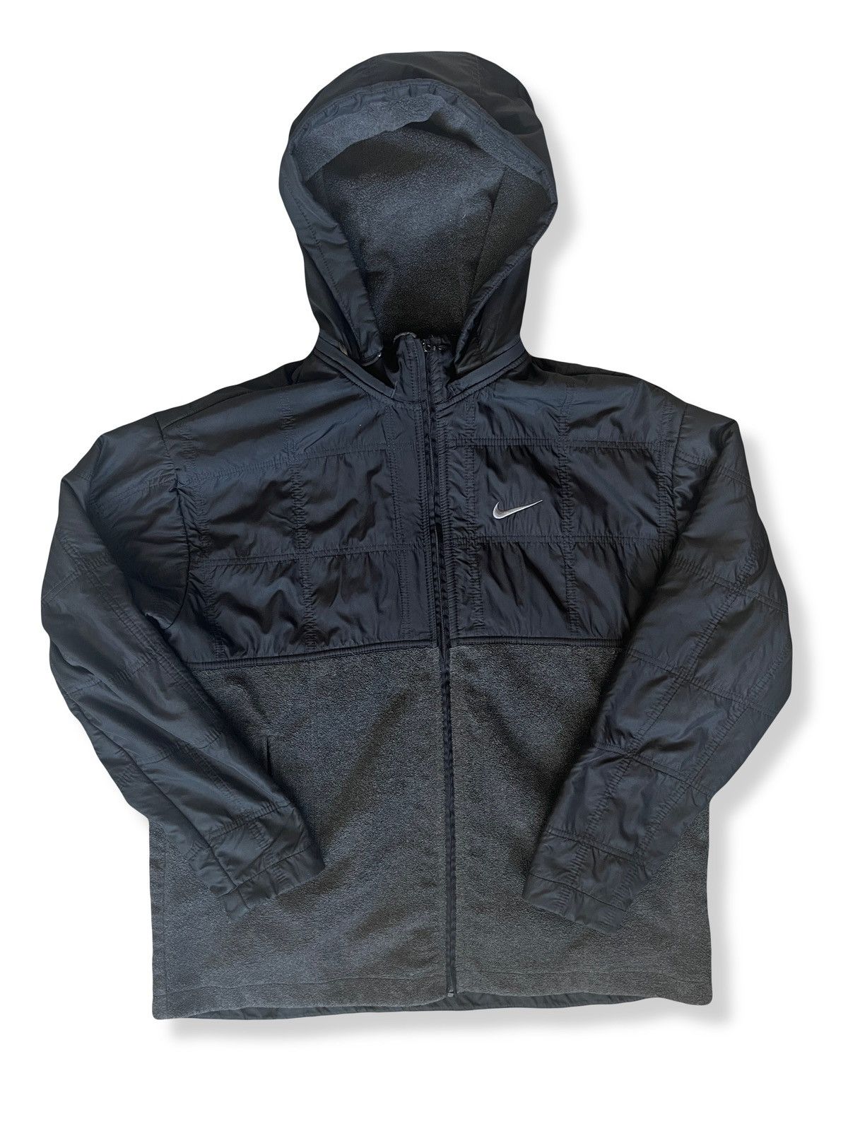 Nike Vintage Y2K Nike Drill Swoosh Hoodie Size US L / EU 52-54 / 3 - 1 Thumbnail