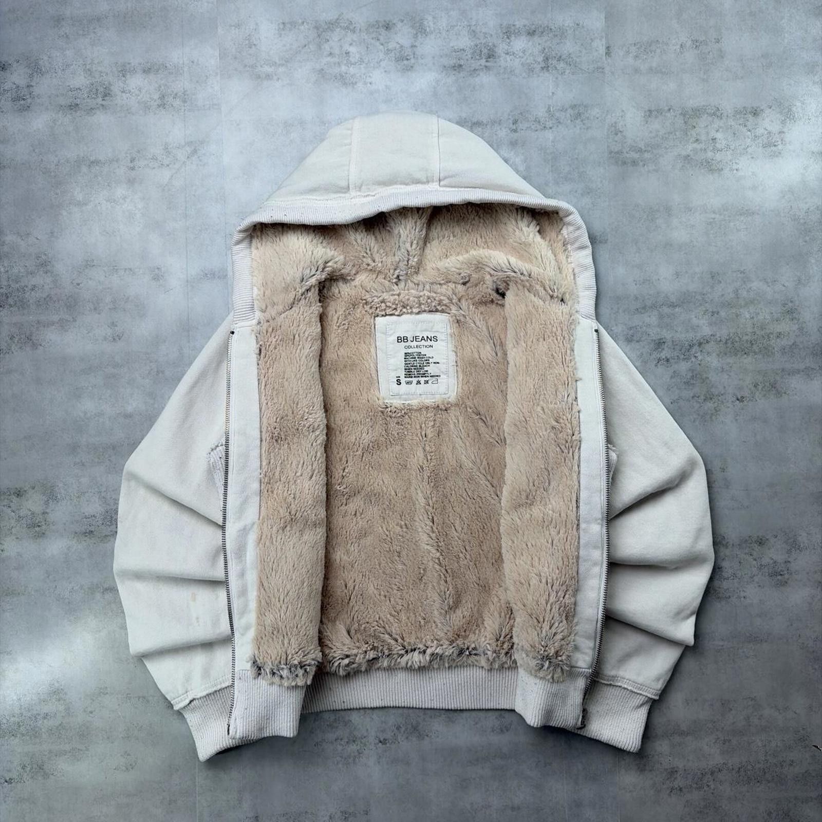 Montblanc Y2K White Mont Blanc Ski Team Grunge Sherpa Zip Up Hoodie Size S / US 4 / IT 40 - 2 Thumbnail