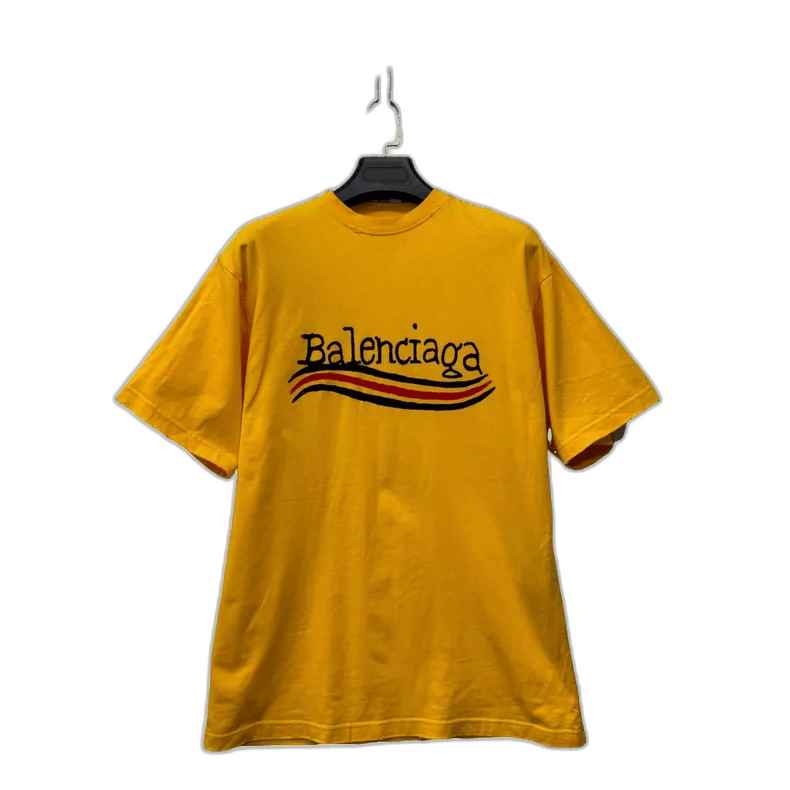 Balenciaga Balenciaga Yellow Short Sleeve T-Shirt XXS Size-2506 Size US XXS / EU 40 - 1 Thumbnail
