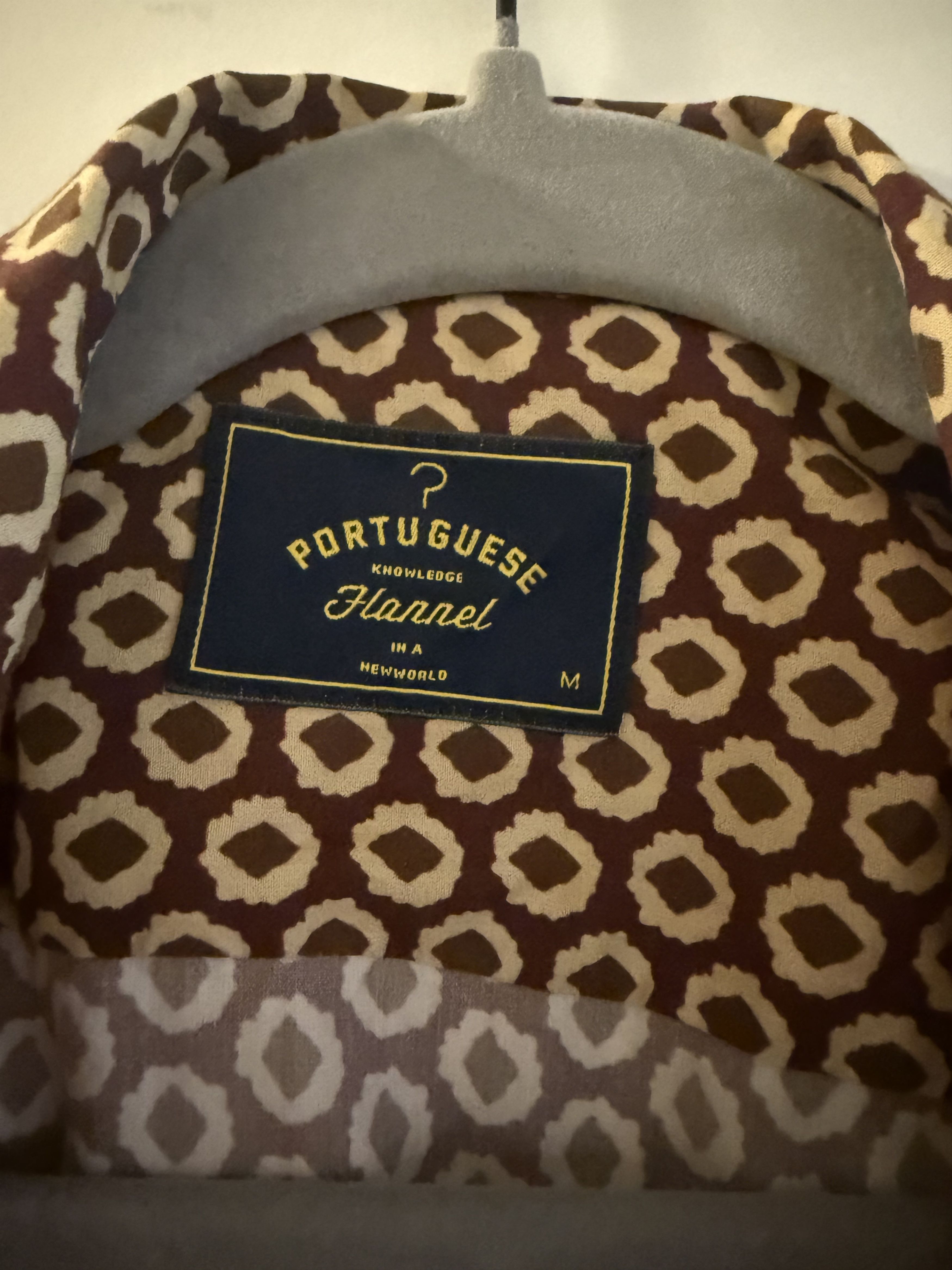 Portuguese Flannel Vermon Camp Shirt - Bordeaux Size US M / EU 48-50 / 2 - 2 Thumbnail