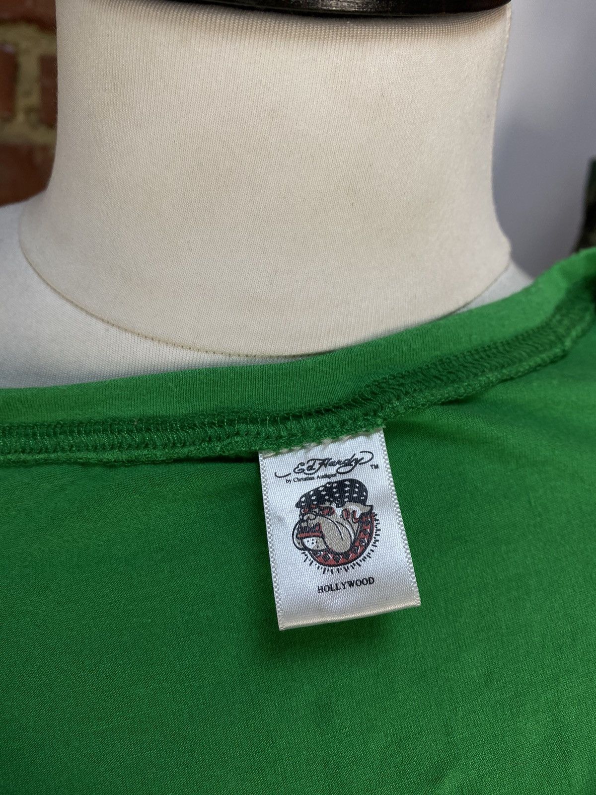 Christian Audigier × Ed Hardy Ed Hardy By Christian Audigier Womens Green T-Shirt Size S / US 4 / IT 40 - 16 Thumbnail