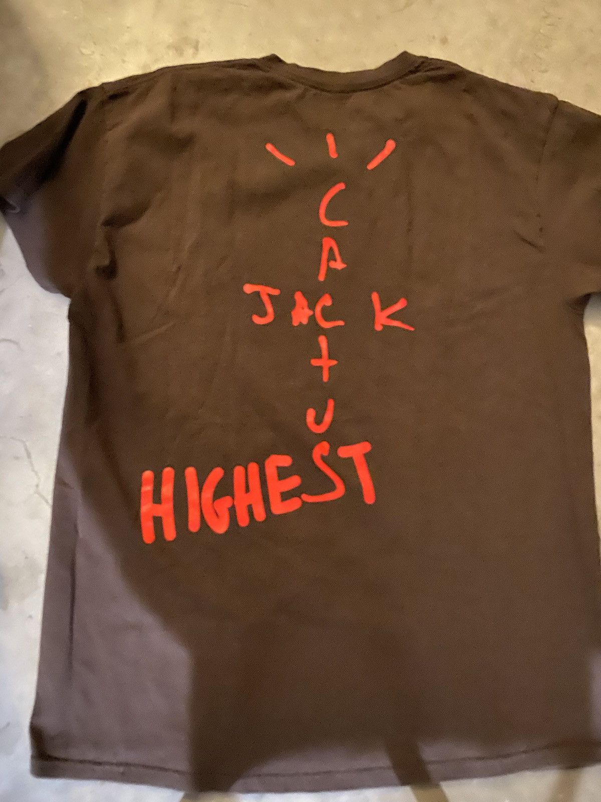 Jordan Brand × Travis Scott Travis Scott Jordan Cactus Jack Highest Tee Shirt Brown Size US L / EU 52-54 / 3 - 1 Thumbnail