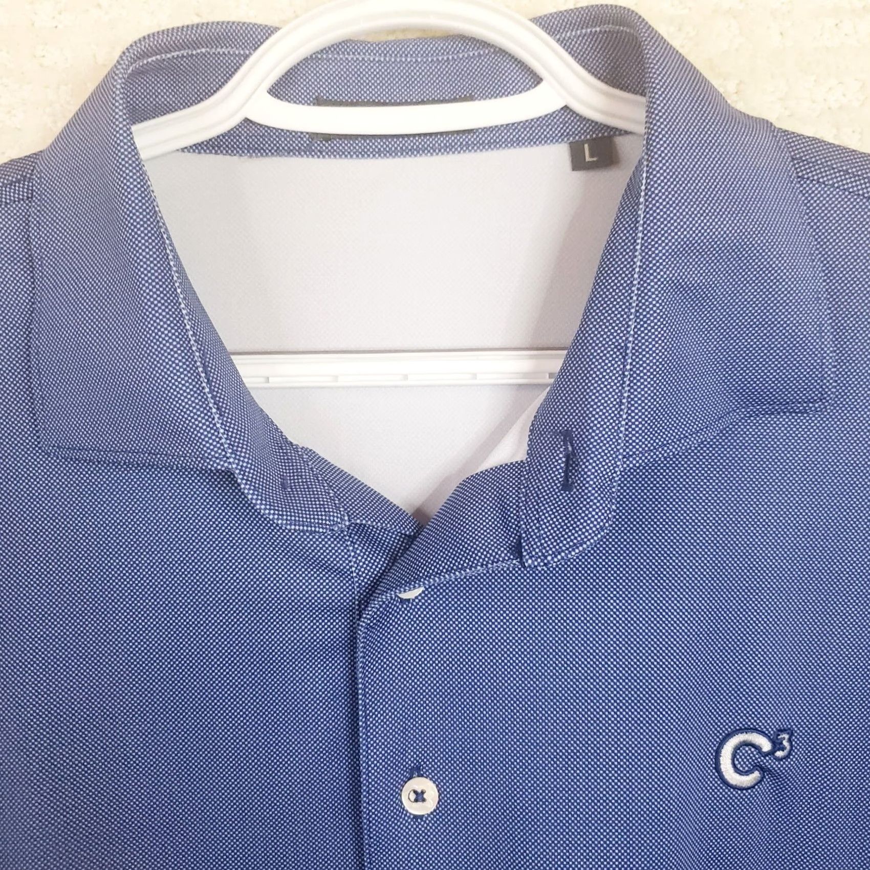 Vintage Polo Golf Shirt Mens L Blue Short Sleeve Regular Fit Stretch C3 Logo Size US L / EU 52-54 / 3 - 4 Thumbnail