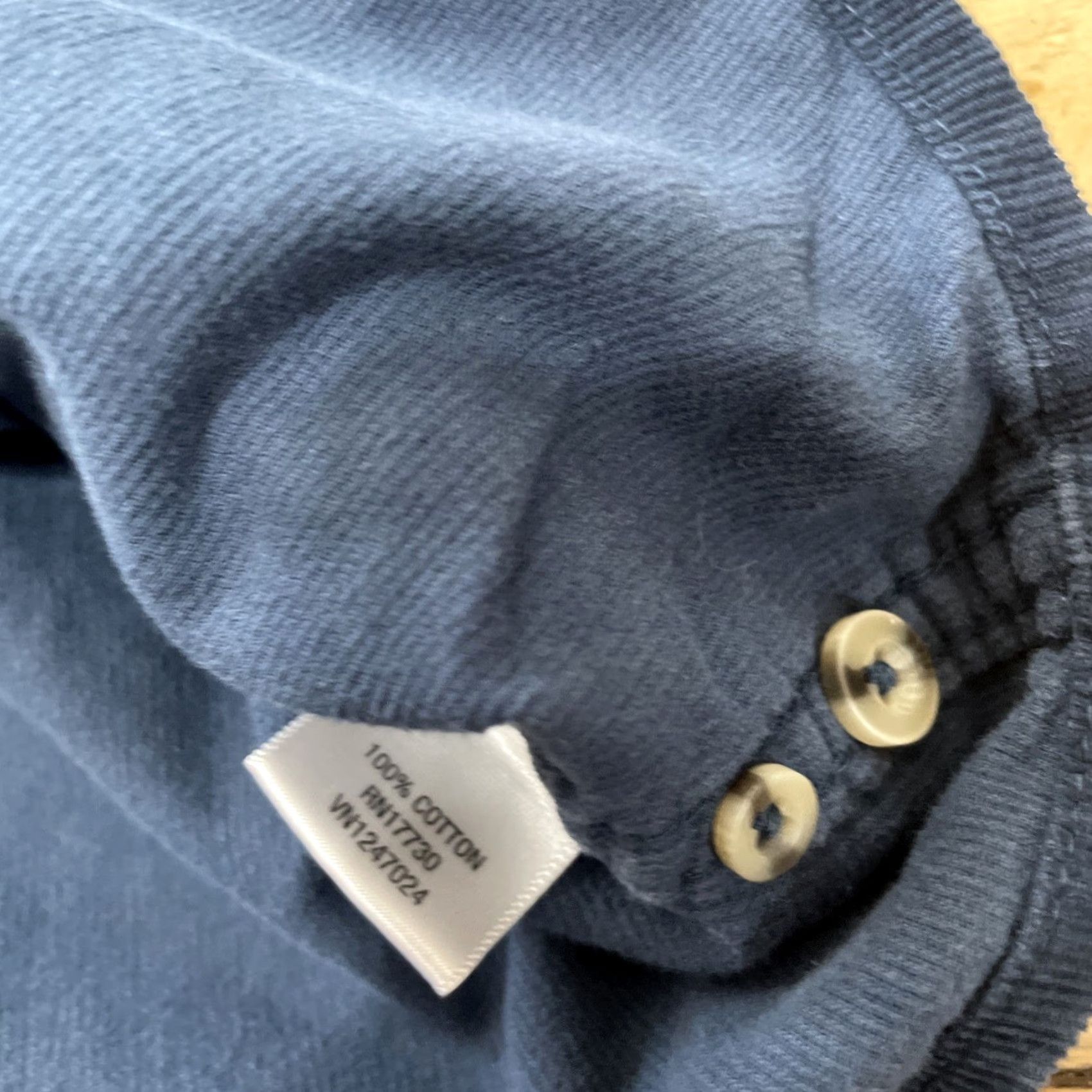 Merona VINTAGE Merona Corduroy Shirt Men 2XL Blue Solid Button-Down Long Sleeve Lightweight Fall Layer Size US XXL / EU 58 / 5 - 7 Thumbnail