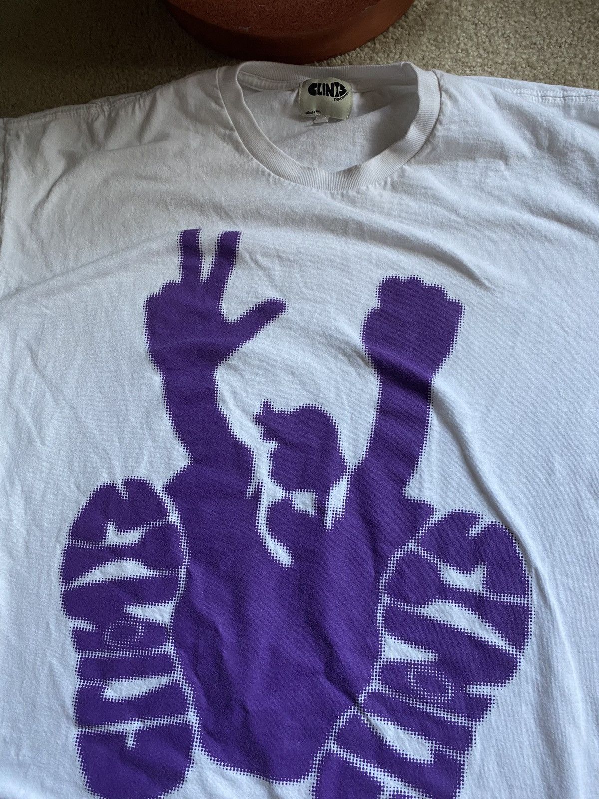 Clints CLINTS INC. 3rd year exclusive stencil tee Size US XL / EU 56 / 4 - 2 Thumbnail