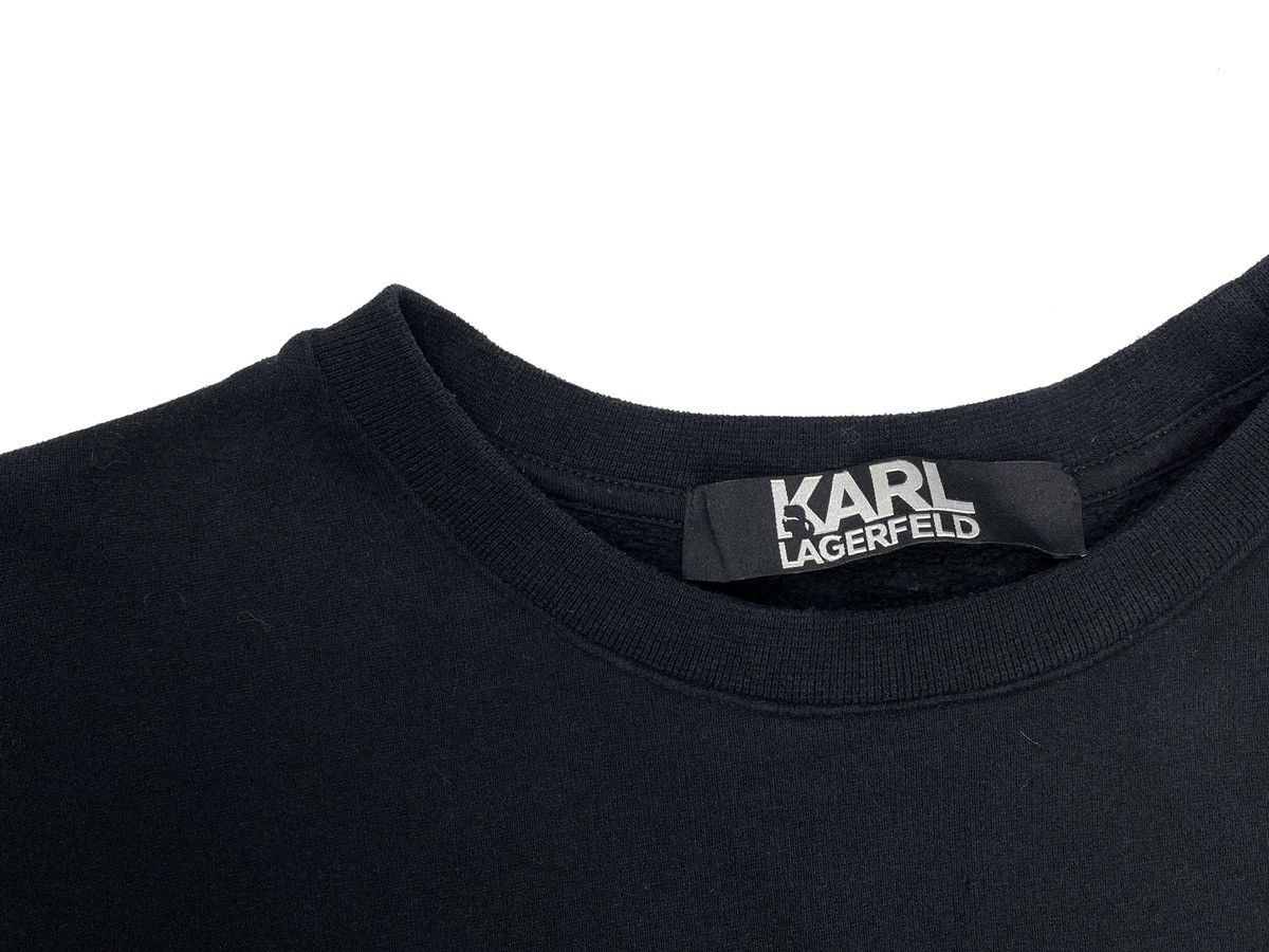 Karl Lagerfeld KARL LAGERFELD MENS BALCK SWEATSHIRT RED LOGO COTTON SIZE L Size US L / EU 52-54 / 3 - 6 Thumbnail
