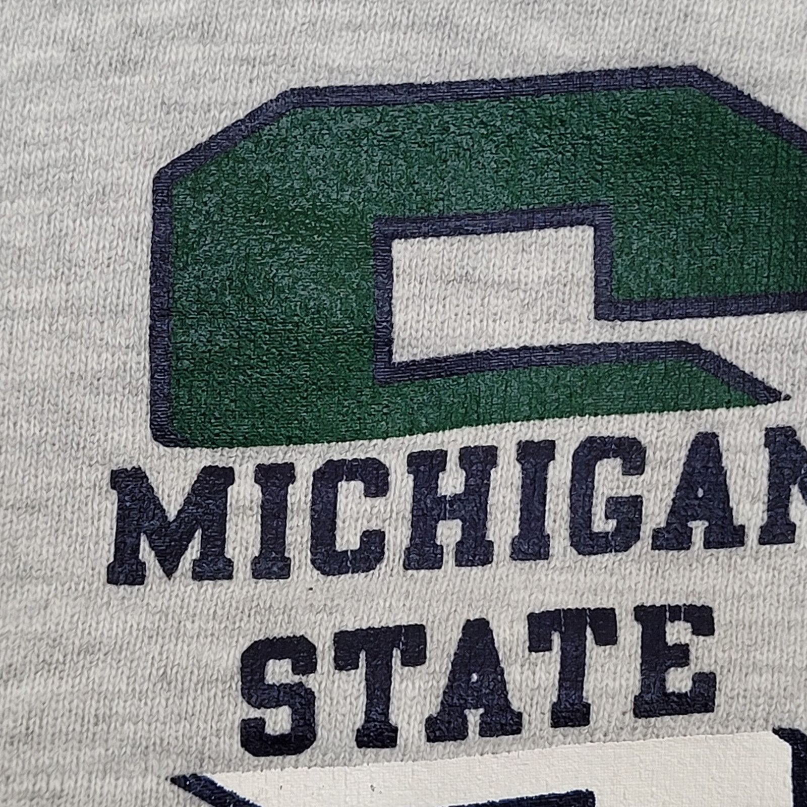 Champion Vintage Michigan State Sweatshirt Womens 2XL 25x26 USA Size XXL / US 16-18 / IT 52-54 - 14 Thumbnail